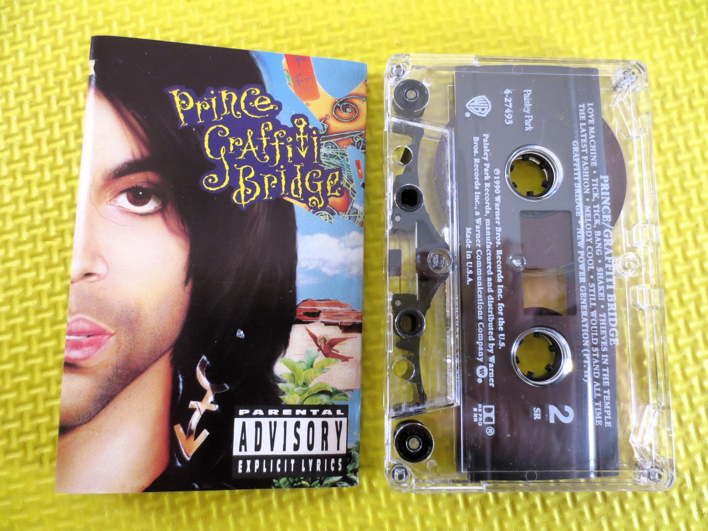 PRINCE, GRAFFITI BRIDE, Prince Tape, Prince Album, Tape Cassette, Prince Cassette, Prince Hits, Cassette Music, Cassette Tape, 1990 Cassette