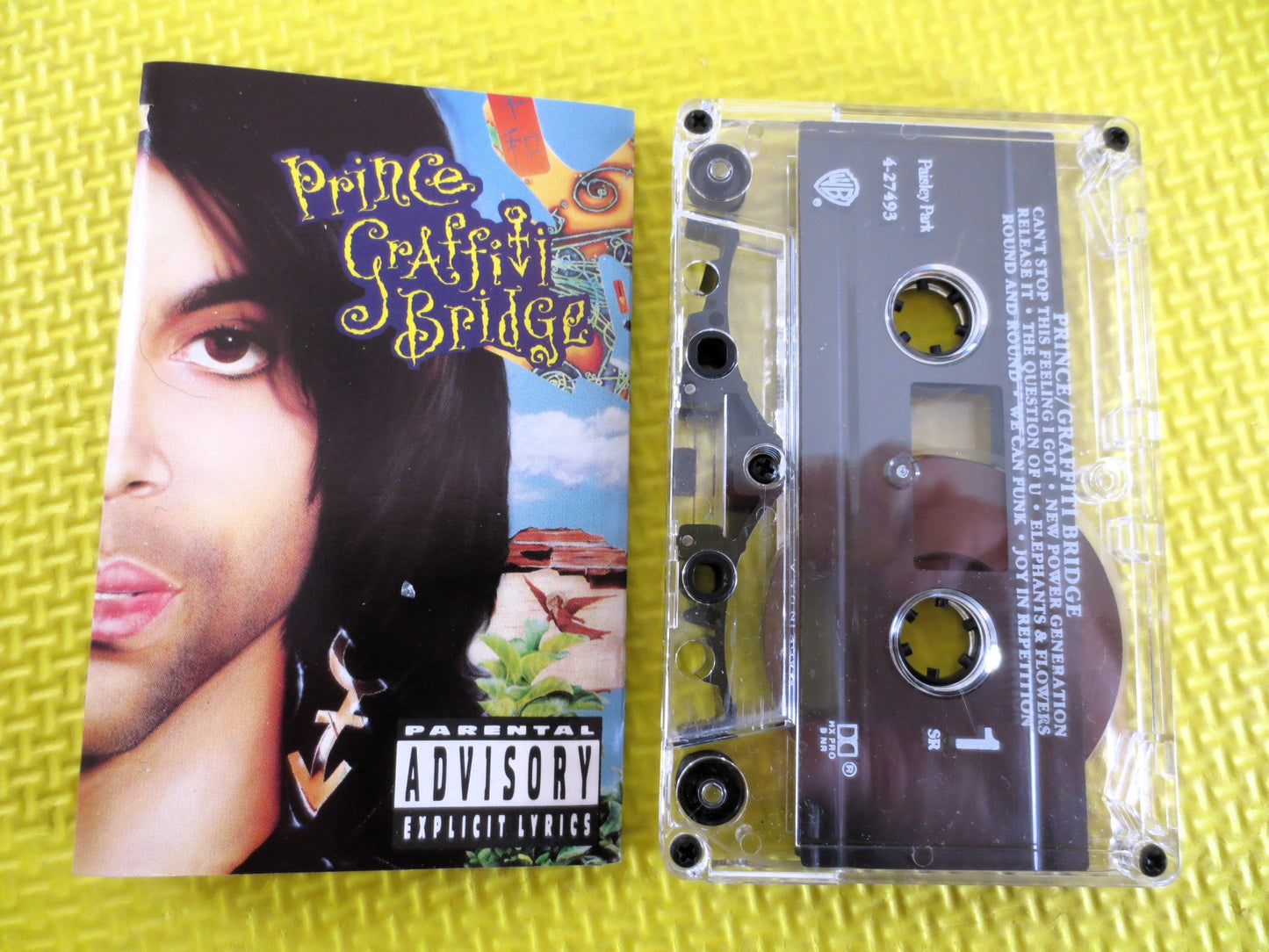 PRINCE, GRAFFITI BRIDE, Prince Tape, Prince Album, Tape Cassette, Prince Cassette, Prince Hits, Cassette Music, Cassette Tape, 1990 Cassette