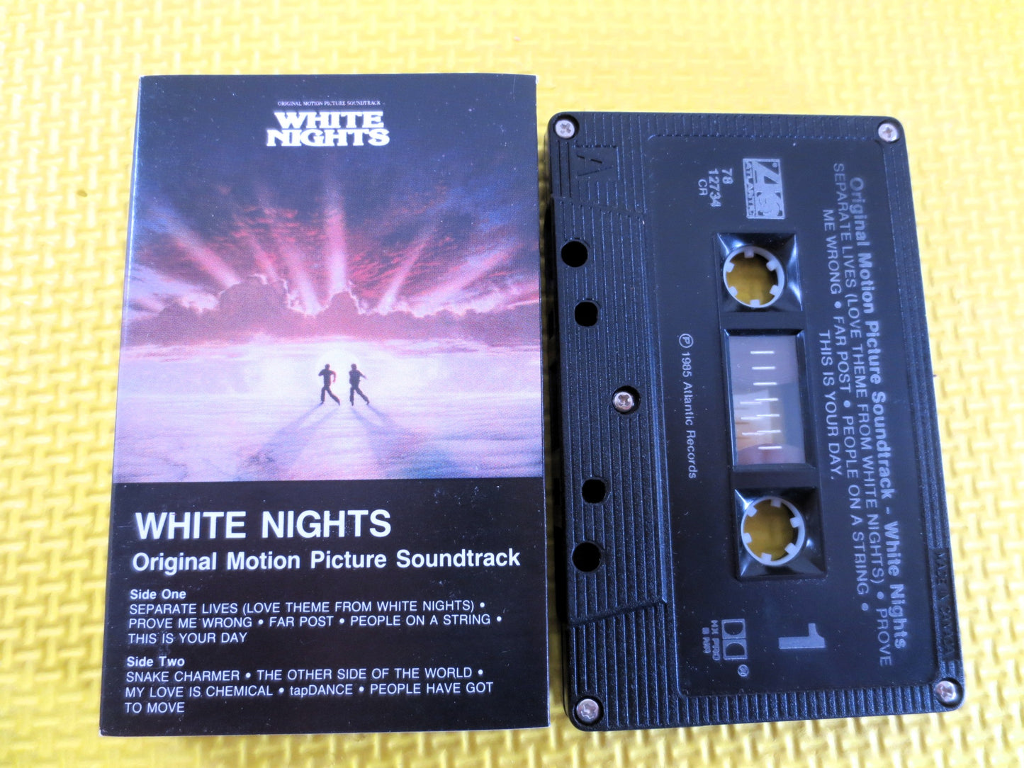 WHITE KNIGHTS, SOUNDTRACK Tape, White Knights Tape, White Knights Music, White Knights Songs, Tape Cassette, Cassette Tapes, 1985 Cassette