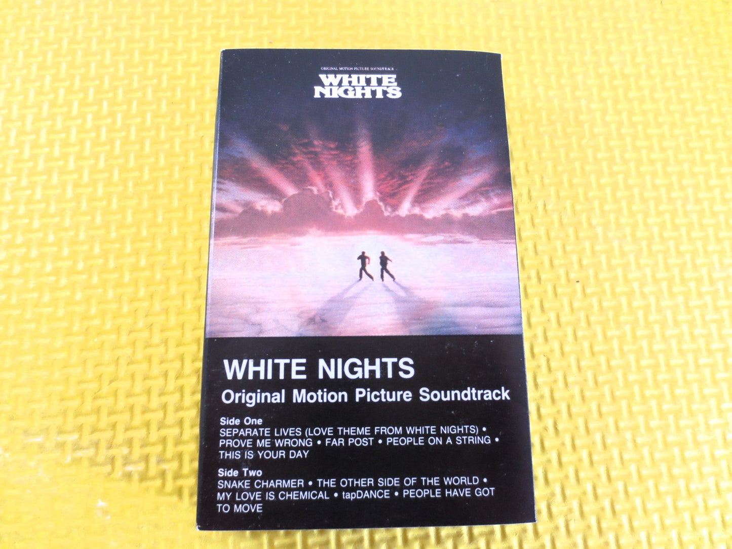 WHITE KNIGHTS, SOUNDTRACK Tape, White Knights Tape, White Knights Music, White Knights Songs, Tape Cassette, Cassette Tapes, 1985 Cassette