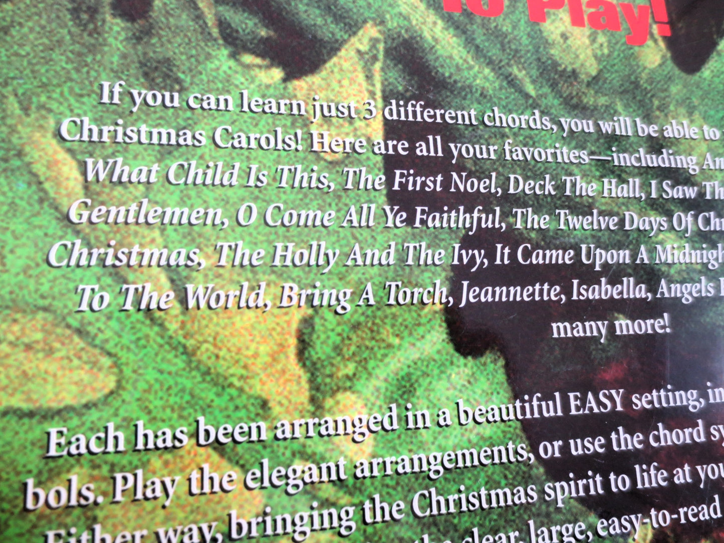 Vintage Books, CHRISTMAS with 3 CHORDS, Sheet Music, Music Books, Christmas Books, Christmas Music, Christmas Songs, Guitar Music Book
