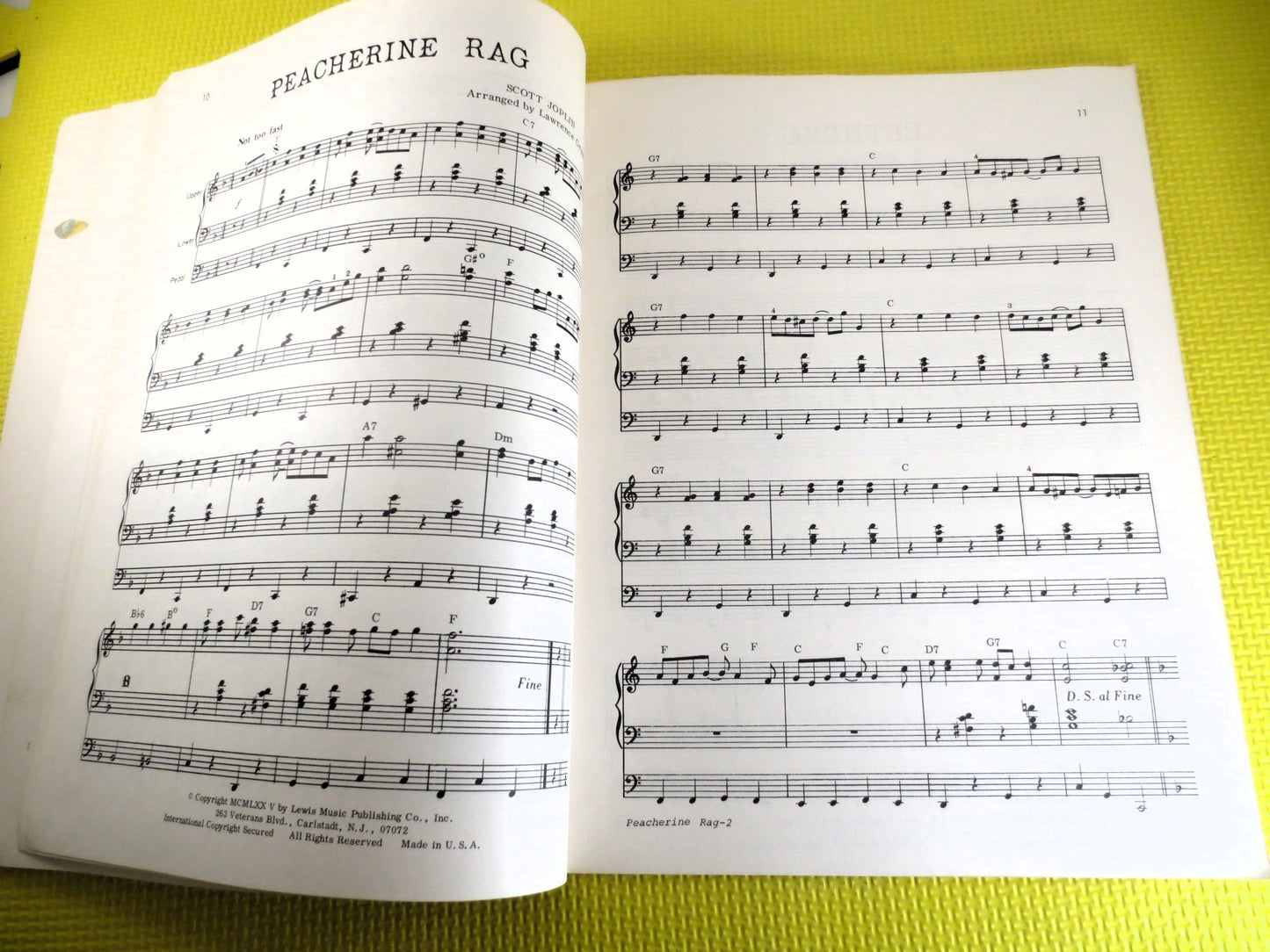 SHEET Music Book, SCOTT JOPLIN, Sheet Music, Ragtime Music Book, Music Books, Classic Song Book, Books, Music Songbook, Tin Pan Alley Song