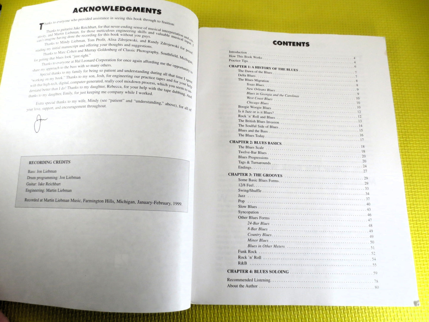 SHEET Music Book, BLUES BASS, Method, Sheet Music, Music Books, Bass Book, Bass Music Books, Music Songbook, Vintage Music Book, Songbook