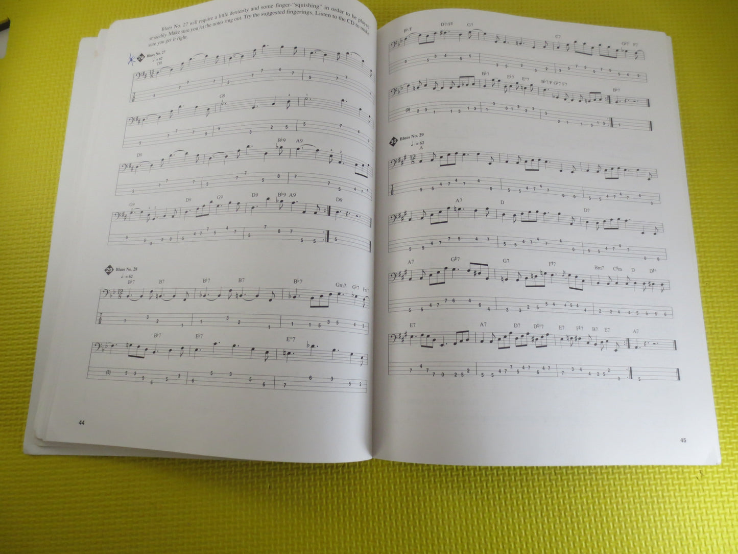 SHEET Music Book, BLUES BASS, Method, Sheet Music, Music Books, Bass Book, Bass Music Books, Music Songbook, Vintage Music Book, Songbook