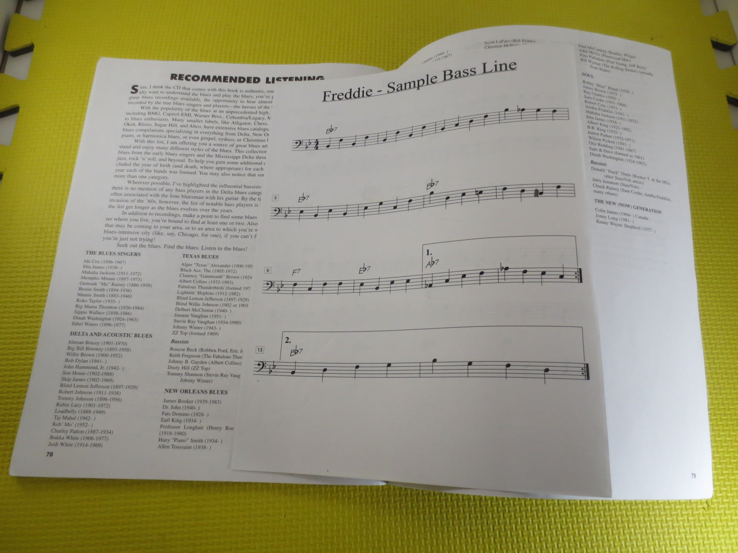 SHEET Music Book, BLUES BASS, Method, Sheet Music, Music Books, Bass Book, Bass Music Books, Music Songbook, Vintage Music Book, Songbook