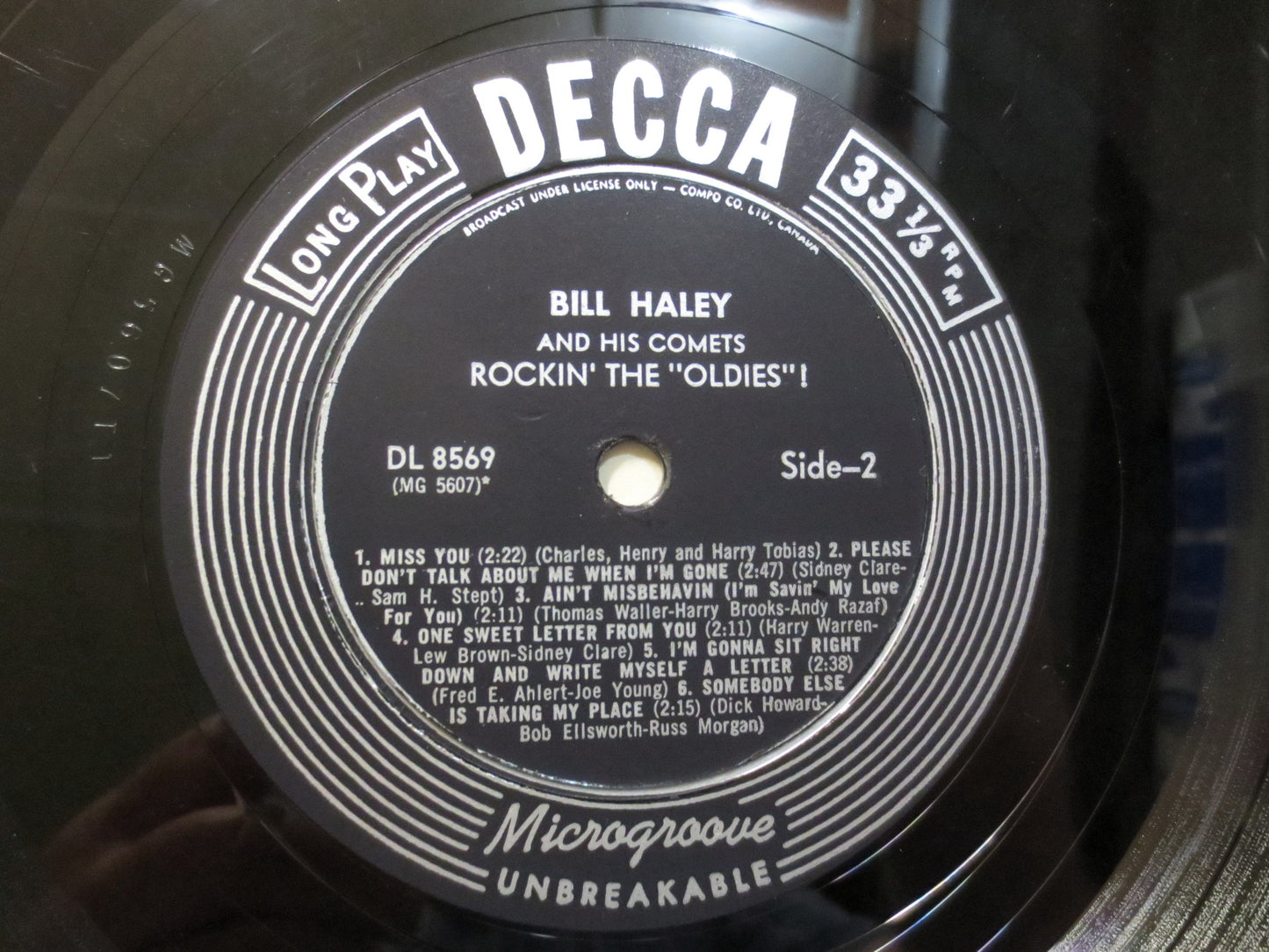 BILL HALEY, and the COMETS, Rockin' the Oldies, Rock and Roll, Bill Haley Record, Bill Haley Lp, Rock and Roll Lp, 1957 Records