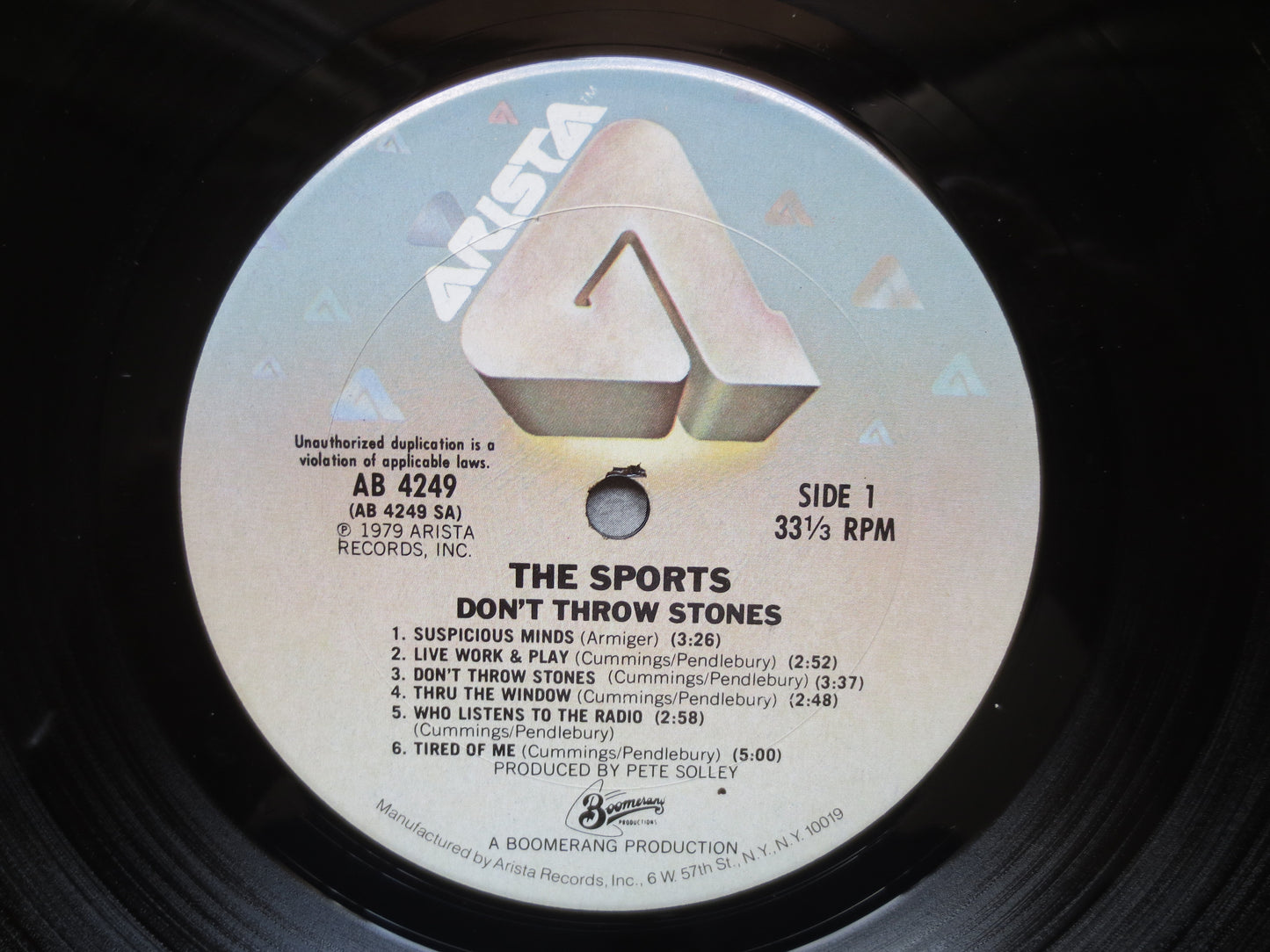 The SPORTS, The SPORTS Record, The SPORTS Album, The Sports Lp, Rock Records, New Wave Records, New Wave Lps, 1979 Records