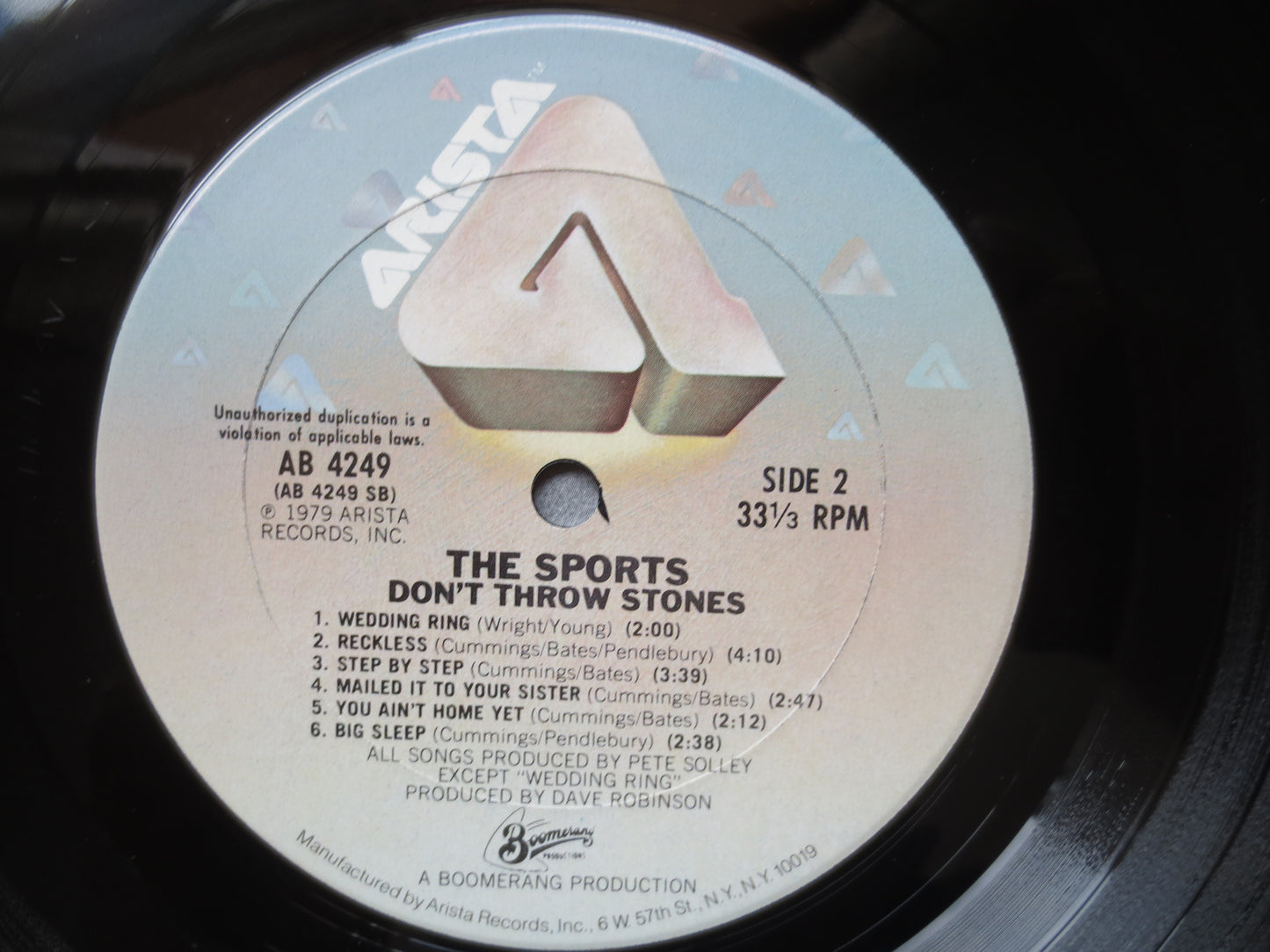 The SPORTS, The SPORTS Record, The SPORTS Album, The Sports Lp, Rock Records, New Wave Records, New Wave Lps, 1979 Records