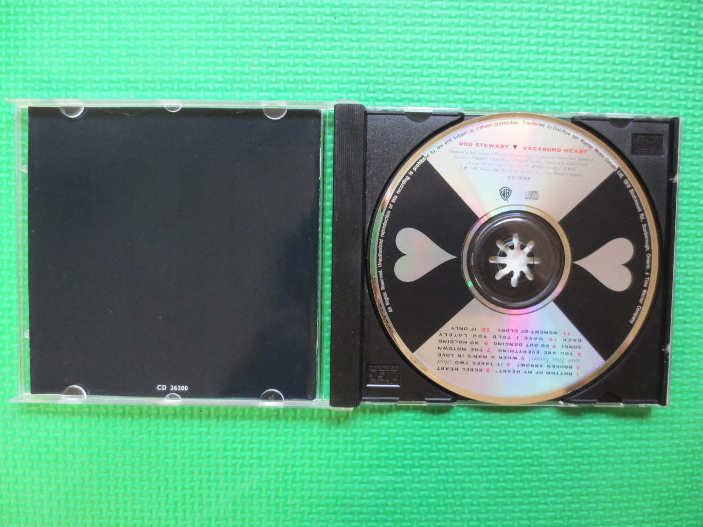 ROD STEWART, Vagabond Heart, Rod Stewart Cd, Rod Stewart Lp, Rock Album, Rod Stewart Music, Classic Rock Cd, 1991 Compact Disc