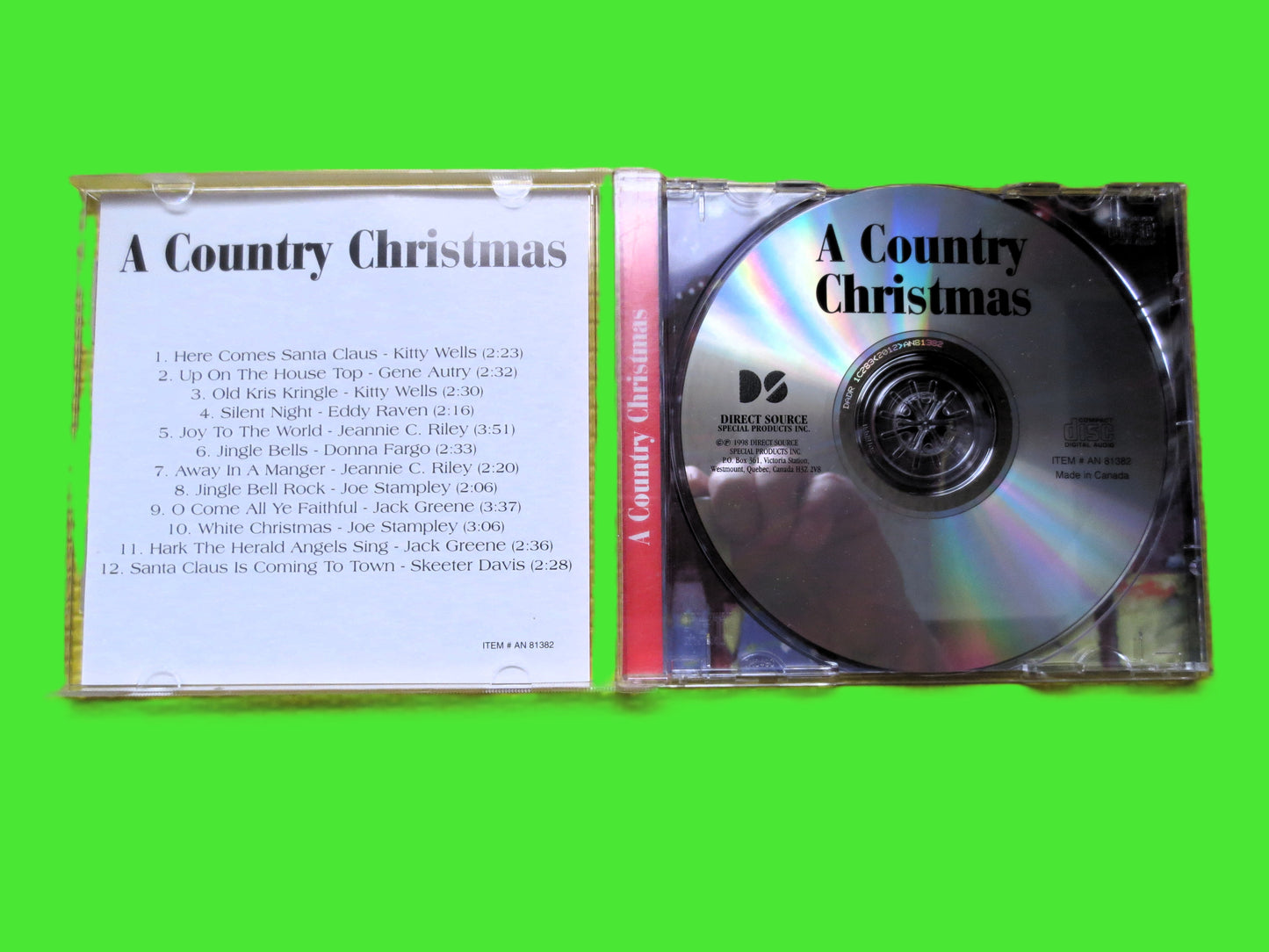 A COUNTRY CHRISTMAS, 1998 Vintage Cd, Christmas Album, Gene Autry