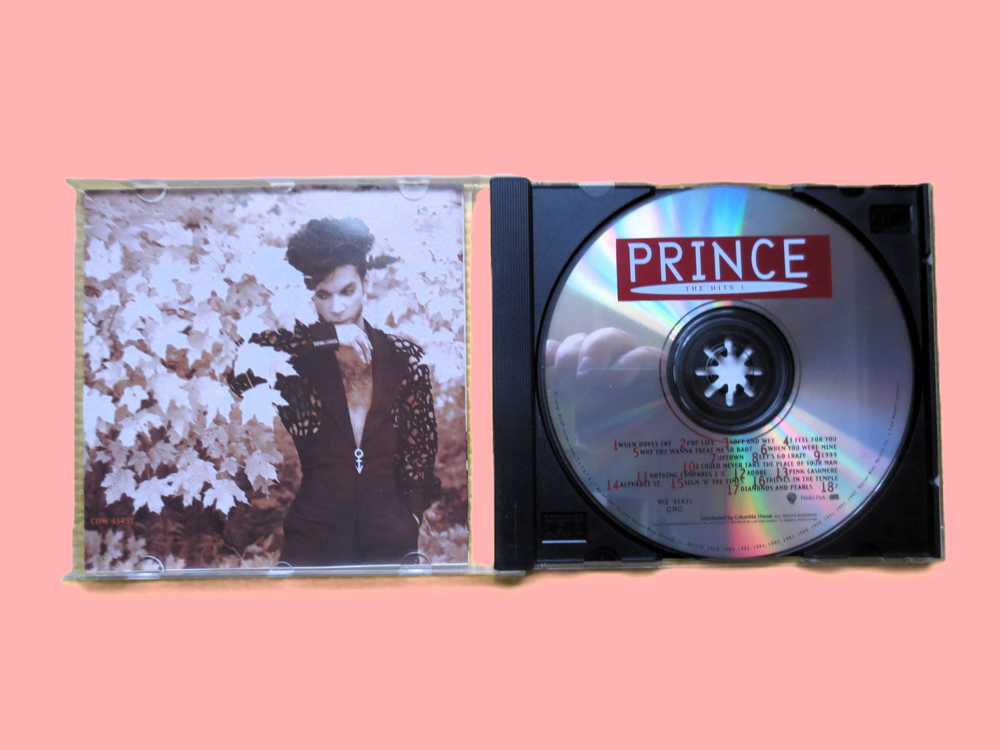 PRINCE, The HITS, PRINCE Songs, Pop Music, 1993 Compact Disc, Vintage Cd