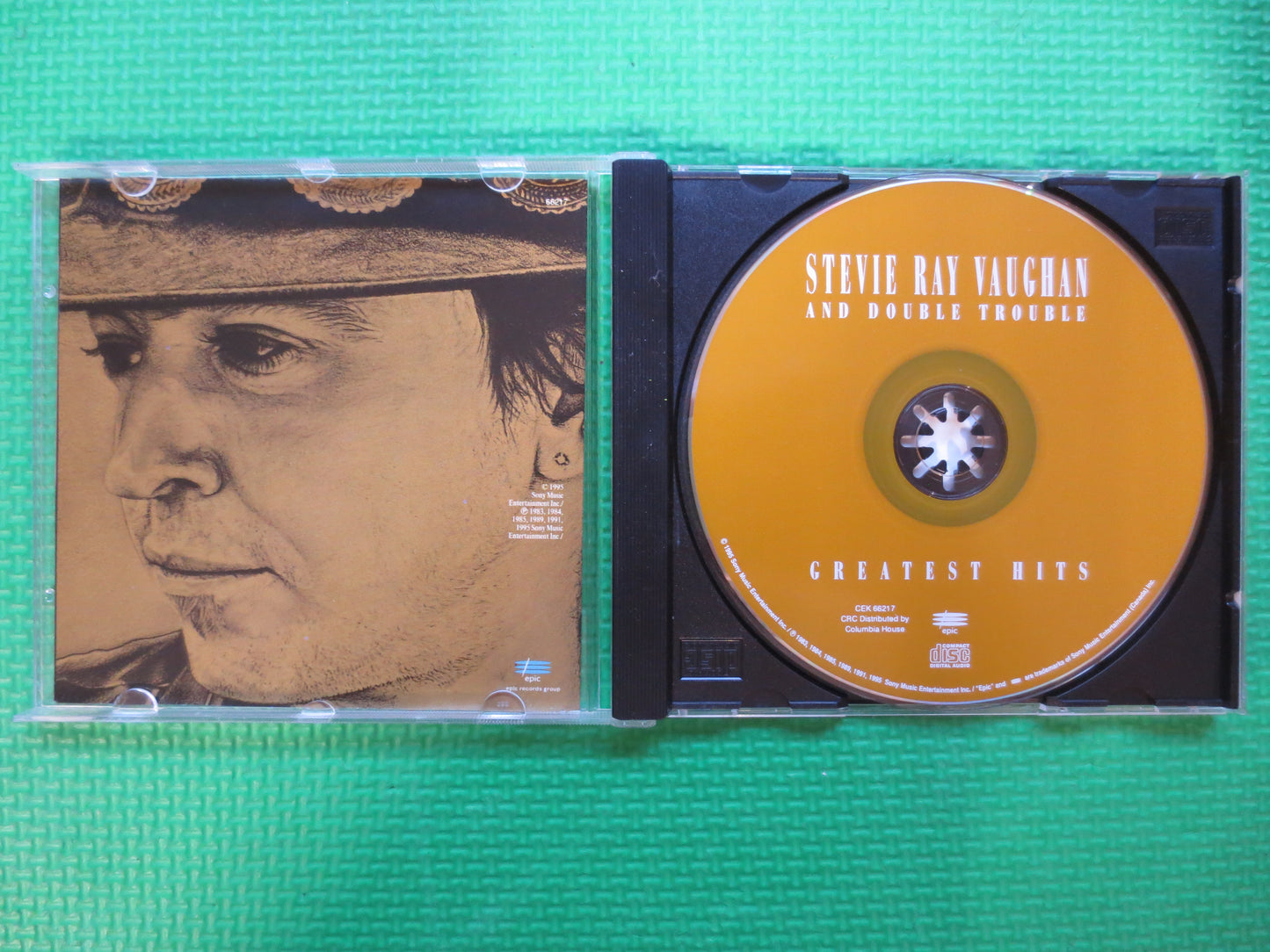 STEVIE RAY VAUGHN, Greatest Hits, Rock Cds, Music Cd, Stevie Ray Vaughn Cd, Classic Rock Cds, Guitar Cds, Cd, 1995 Compact Discs