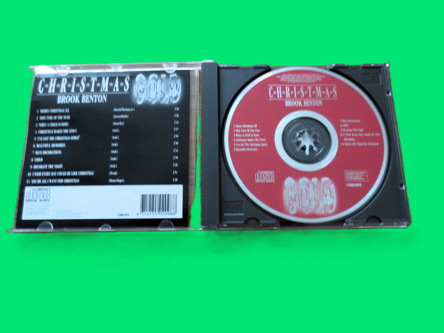 CHRISTMAS Cd, BROOK BENTON, 1995 Compact Disc, Christmas Music