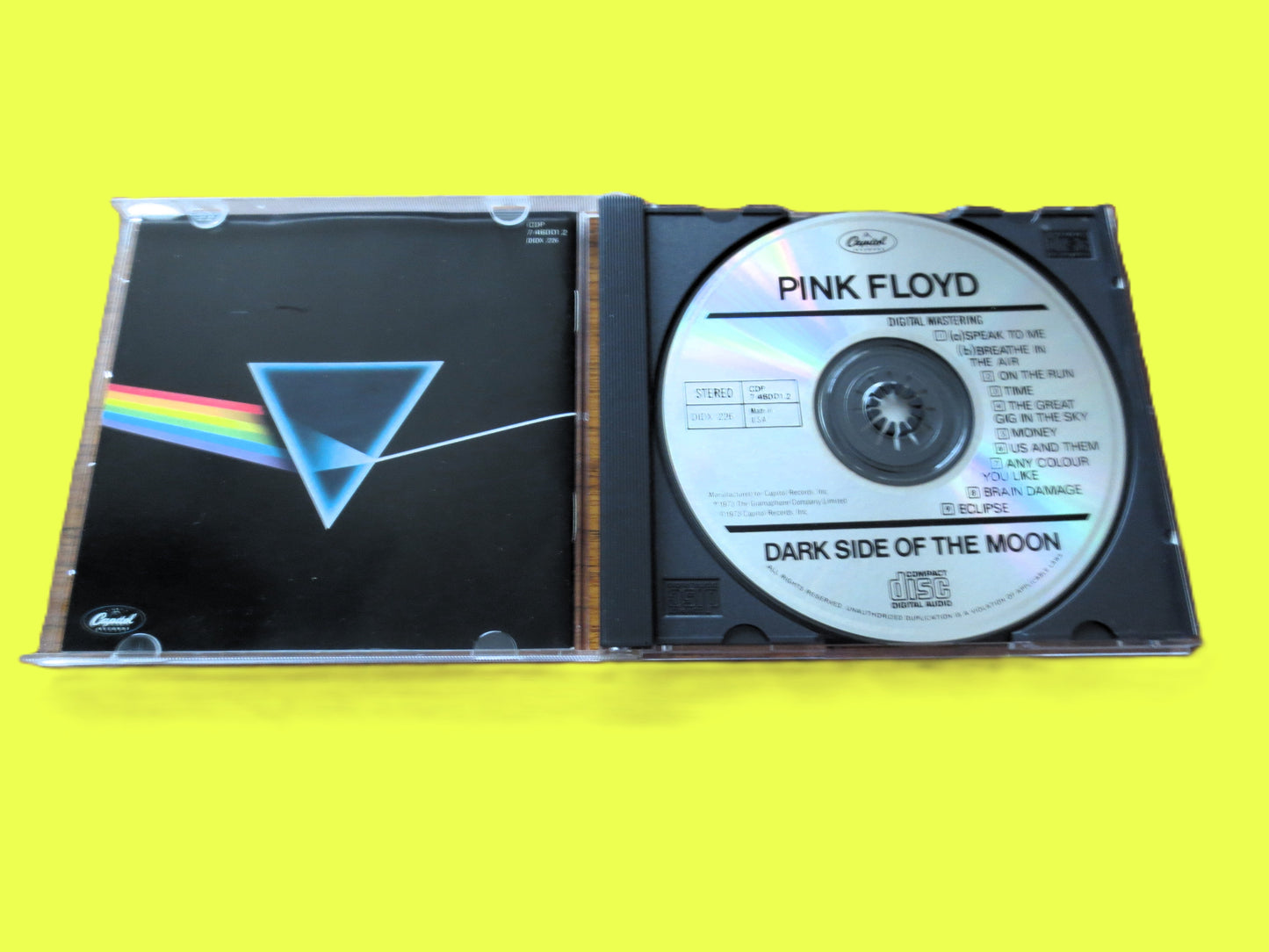 PINK FLOYD, DARK Side of the Moon, 1984 Compact Disc, Vintage Cd