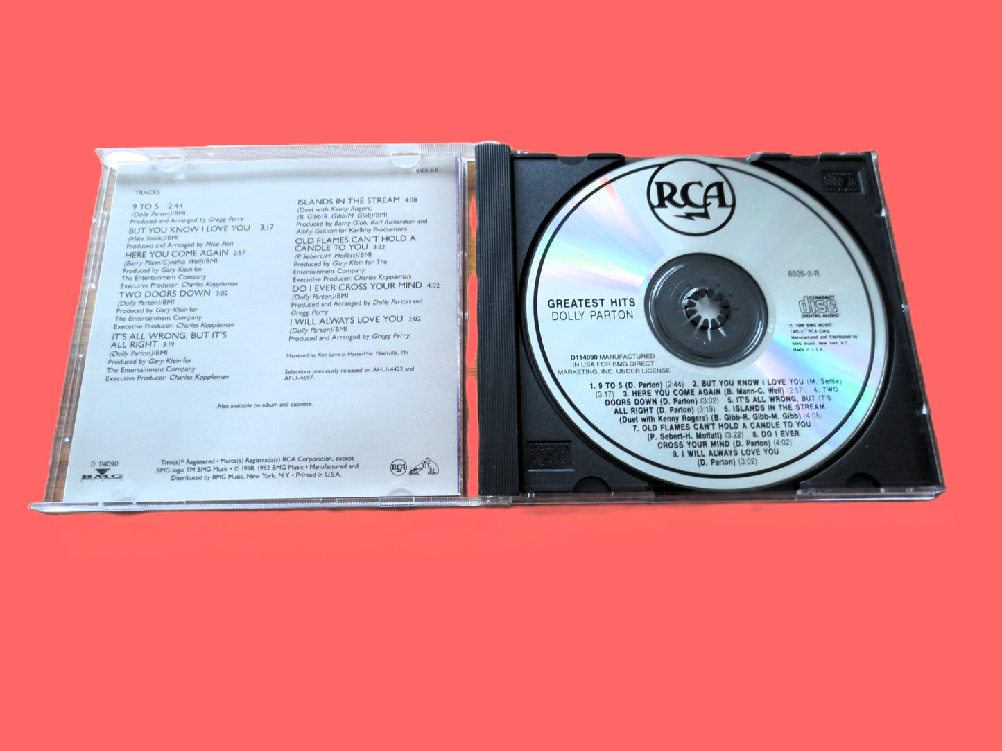 DOLLY PARTON, GREATEST Hits, Country Cd, 1988 Compact Disc, Vintage Cd