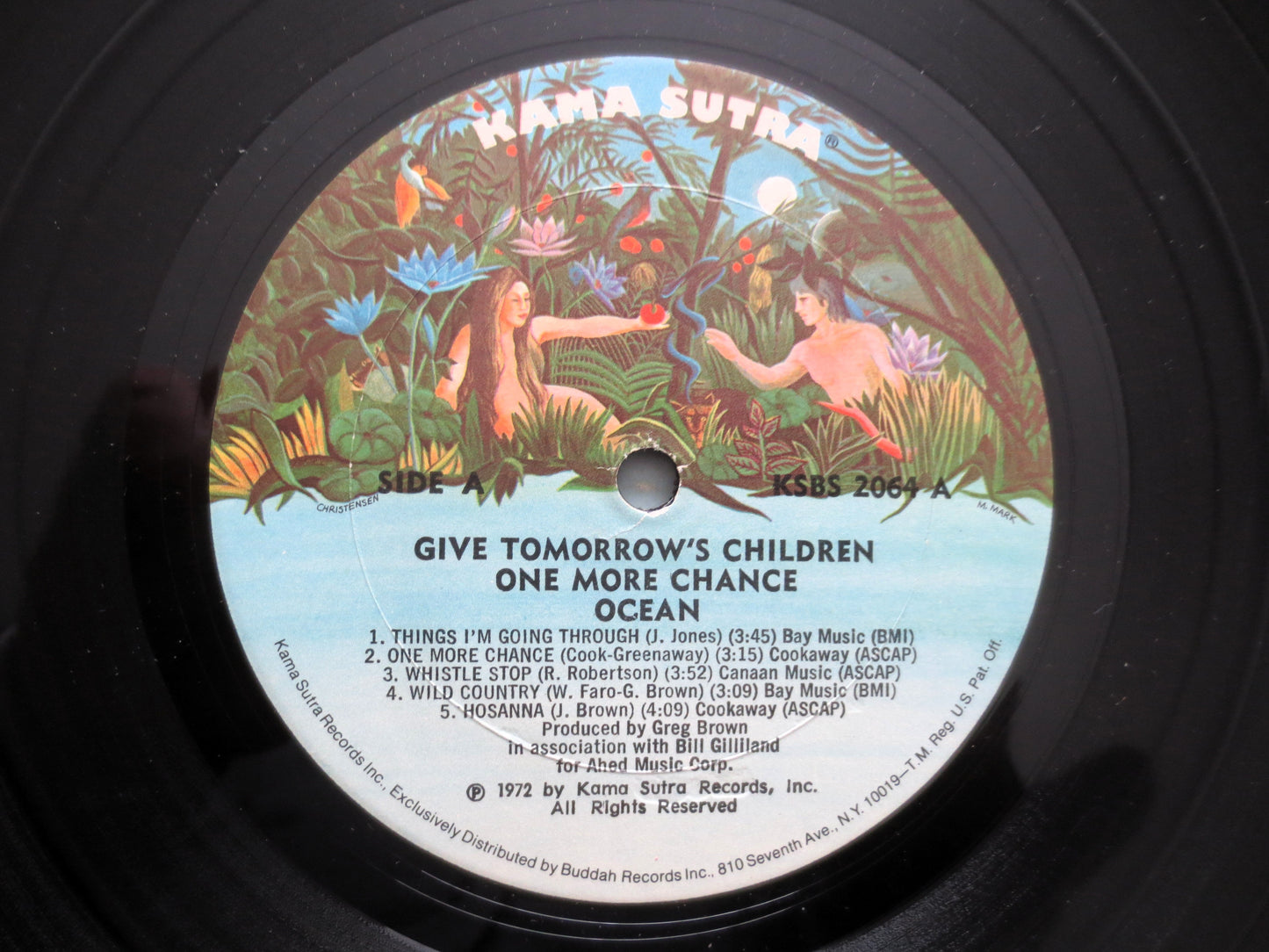 OCEAN, "Give Tomorrows Children One More Chance", 1972 Folk Lp, Vinyl Record