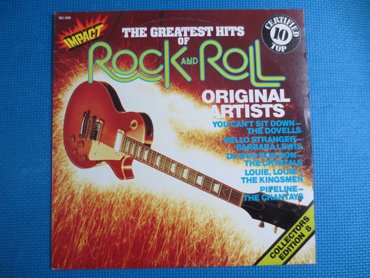 ROCK and ROLL, IMPACT Records, The Crystals Album, The Chantays Record, Leslie Gore Album, The Dovells Album, Vintage Records, 1982 Records