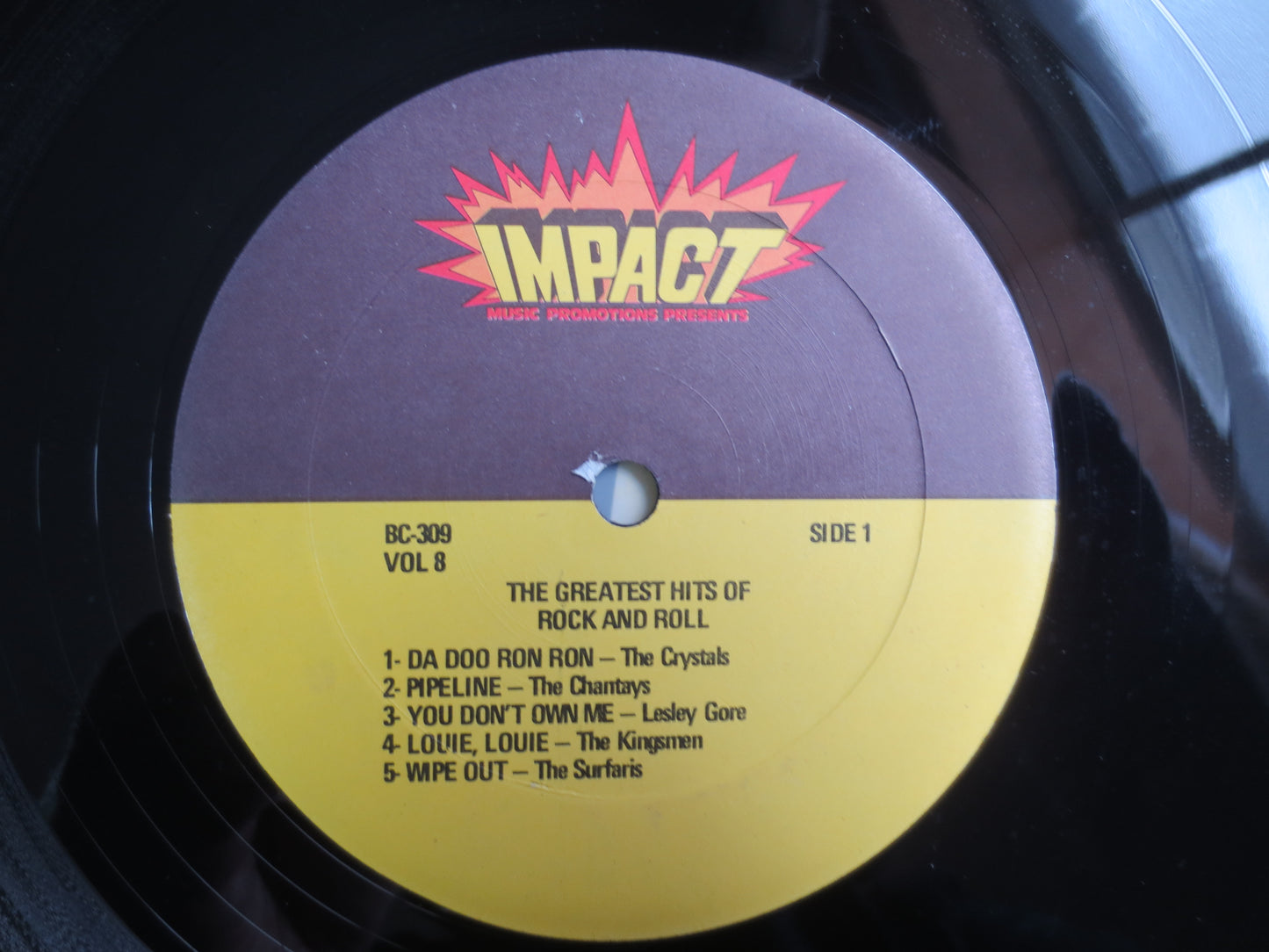 ROCK and ROLL, IMPACT Records, The Crystals Album, The Chantays Record, Leslie Gore Album, The Dovells Album, Vintage Records, 1982 Records