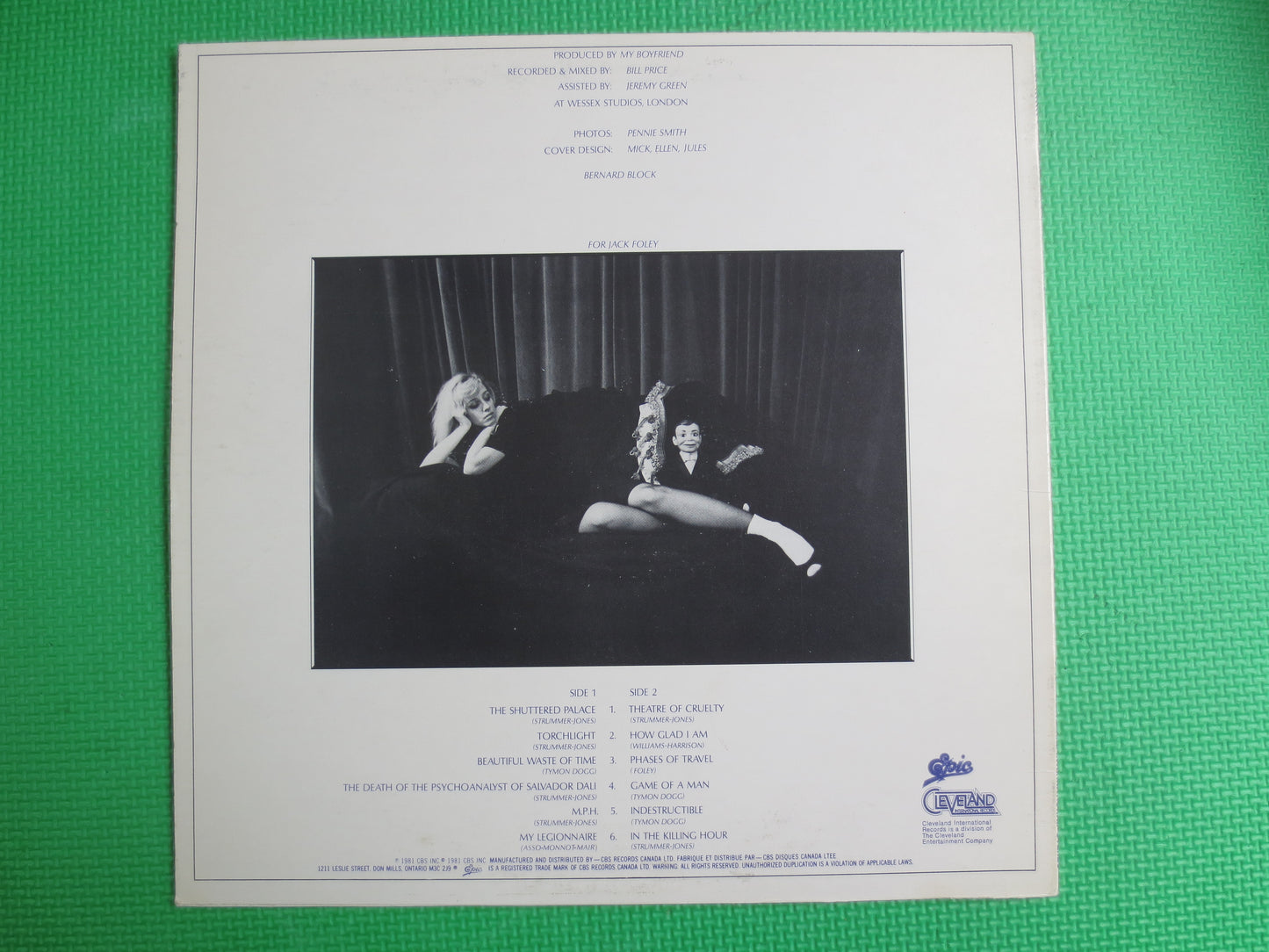 ELLEN FOLEY, SPIRIT of St Louis, Ellen Foley Album, Ellen Foley Record, Pop Record, Rock Record, Rock Album, Vintage Records, 1981 Record