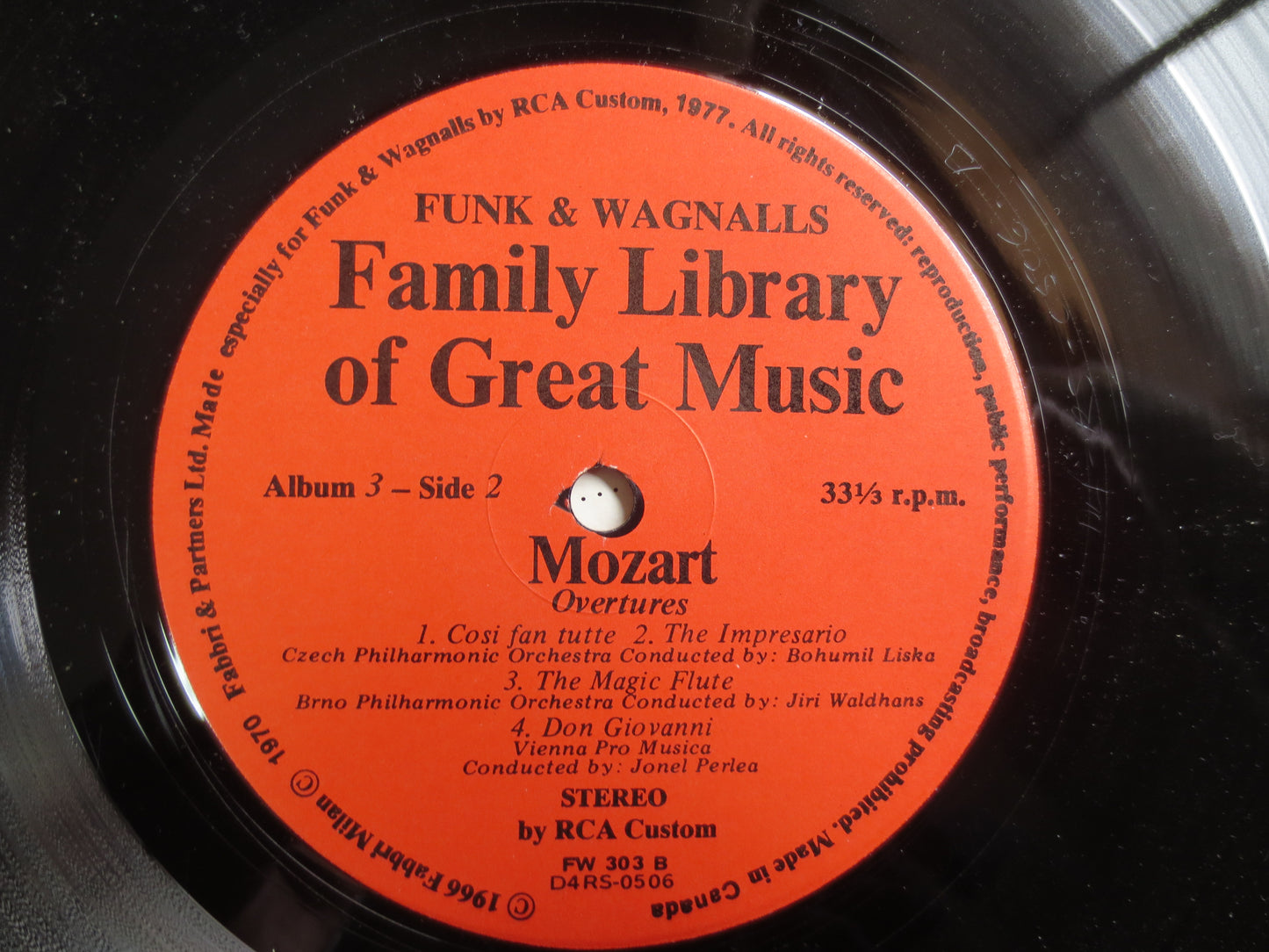 MOZART, Funk and Wagnalls, MOZART Record, MOZART Album, Classical Music Record, Classical Lp, Piano Concerto, Vintage Records, 1975 Record