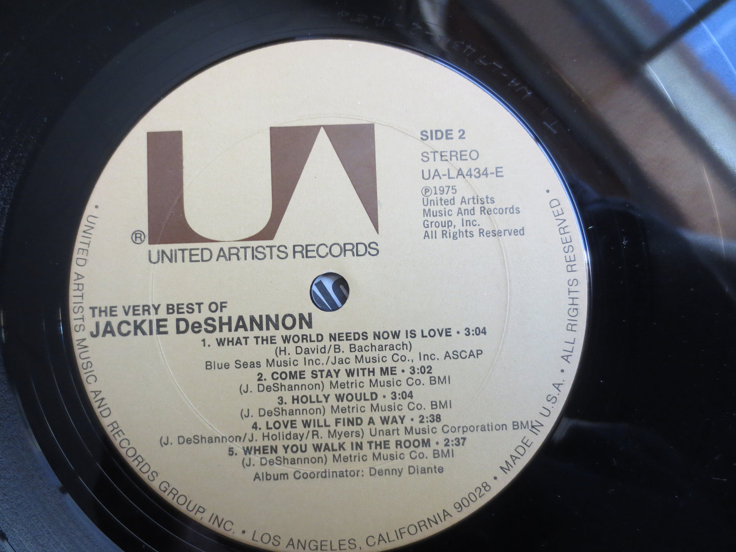 JACKIE De SHANNON, GREATEST Hits, Jackie De Shannon Lp, Pop Music Albums, Pop Music Record, 60s Music Lps, Vintage Records, 1975 Records