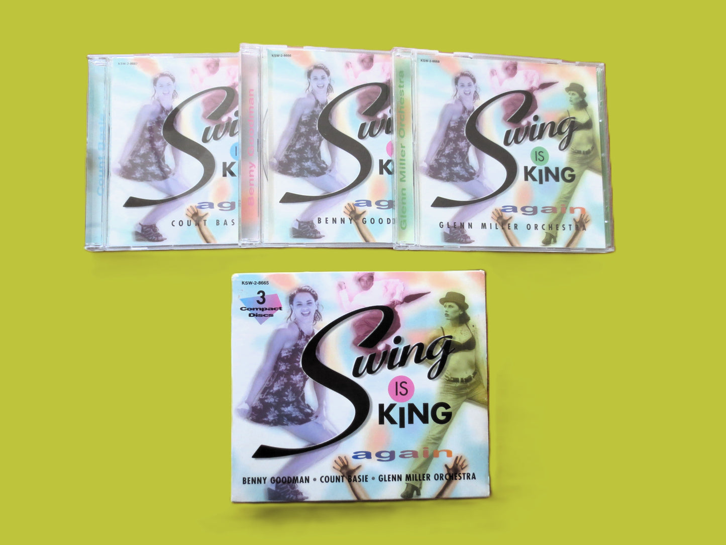 SWING is KING, 3 Disc Boxed Set, 1998 Compact Disc, Vintage Cds