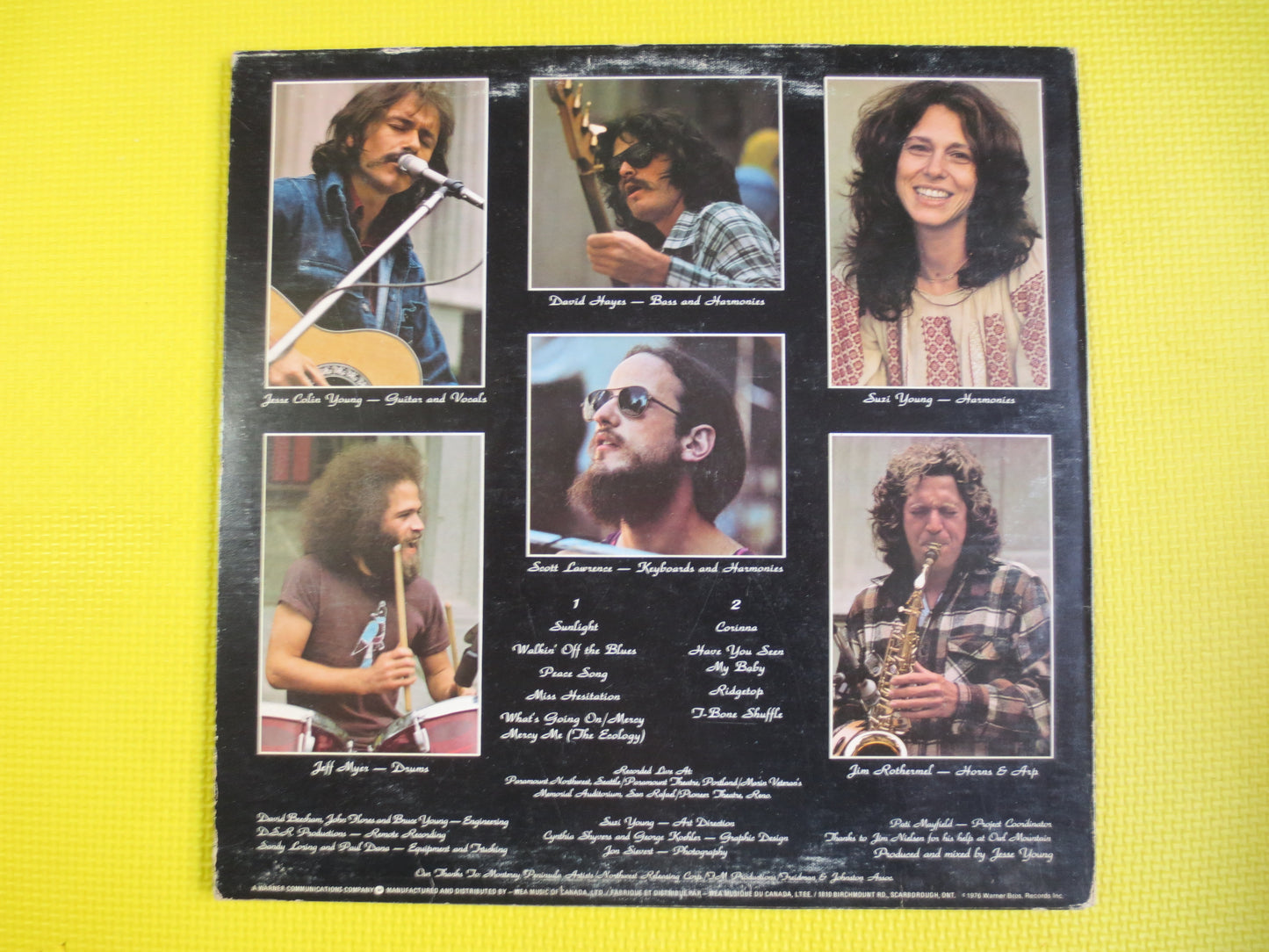 JESSE COLIN YOUNG, On the Road, Jesse Colin Young Lp, Blues Rock Record, Blues Country Album, Blues Folk Album, Vintage Record, 1976 Records
