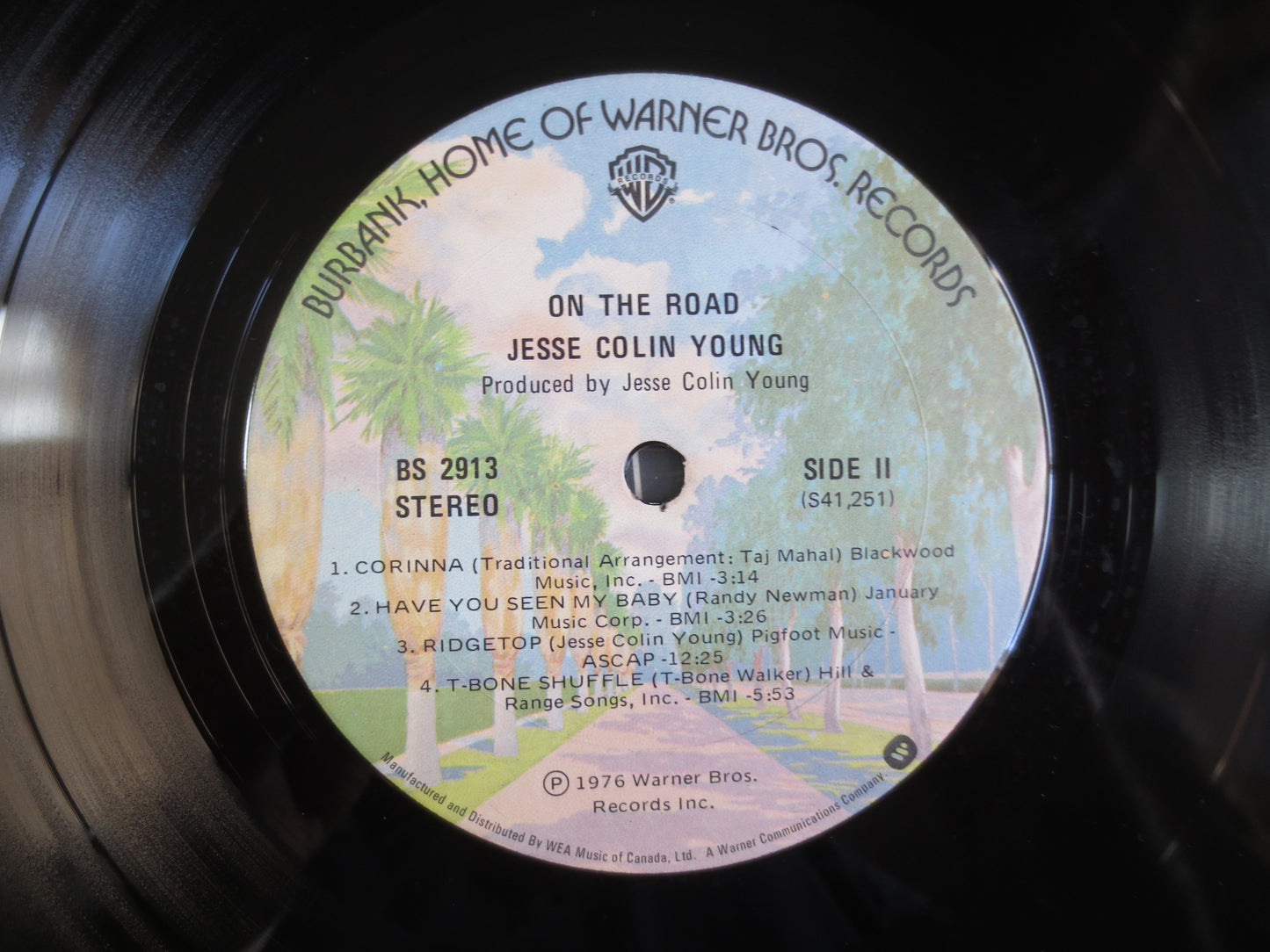 JESSE COLIN YOUNG, On the Road, Jesse Colin Young Lp, Blues Rock Record, Blues Country Album, Blues Folk Album, Vintage Record, 1976 Records