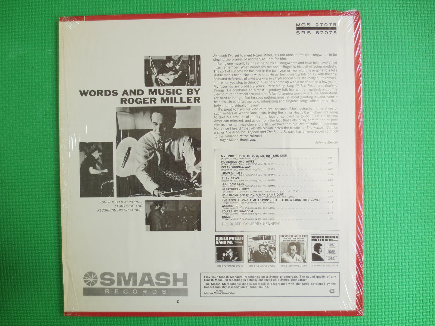 ROGER MILLER, GOLDEN Hits, Roger Miller Album, Roger Miller Record, Roger Miller Vinyl, Roger Miller Lp, lps, Vintage Records, 1965 Records