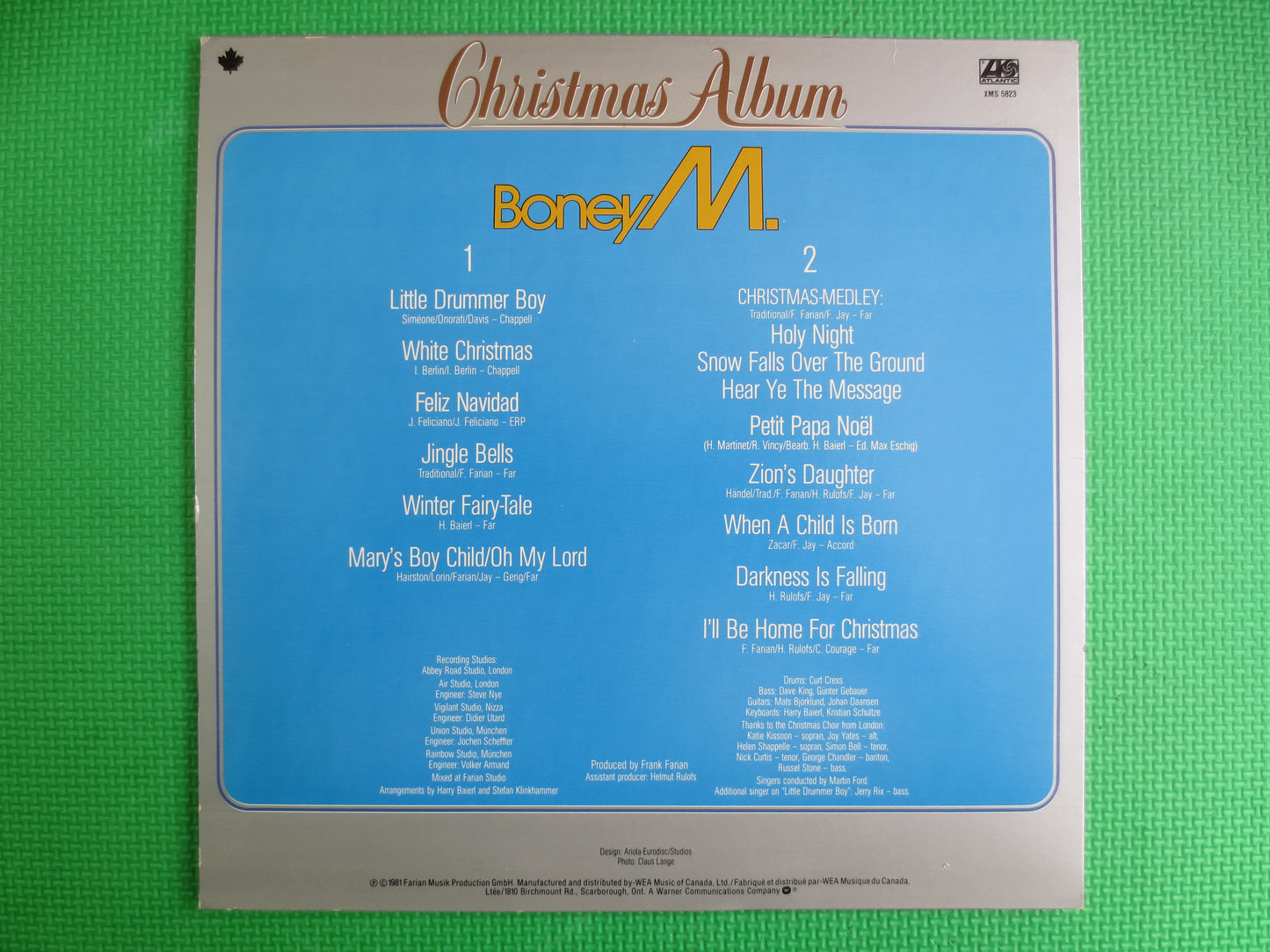 BONEY M Records, CHRISTMAS ALBUM, Boney M Albums, Boney M Vinyl, Boney M Lp, Vintage Vinyl, Vinyl Records, Lp, Vintage Records, 1981 Records