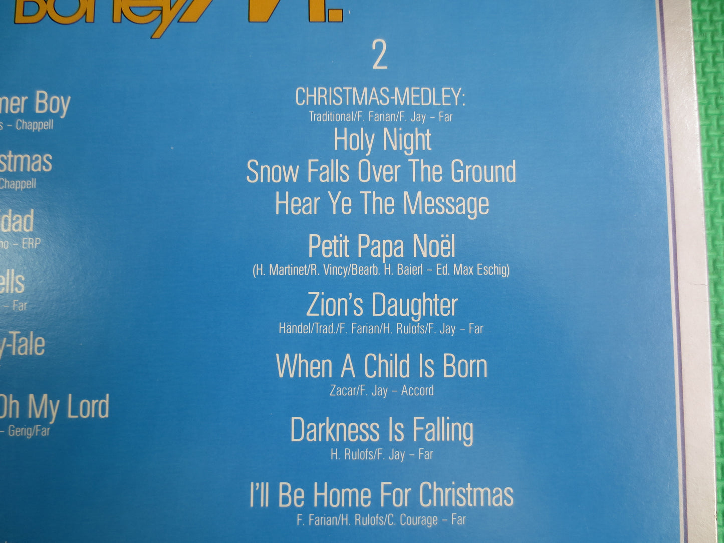BONEY M Records, CHRISTMAS ALBUM, Boney M Albums, Boney M Vinyl, Boney M Lp, Vintage Vinyl, Vinyl Records, Lp, Vintage Records, 1981 Records