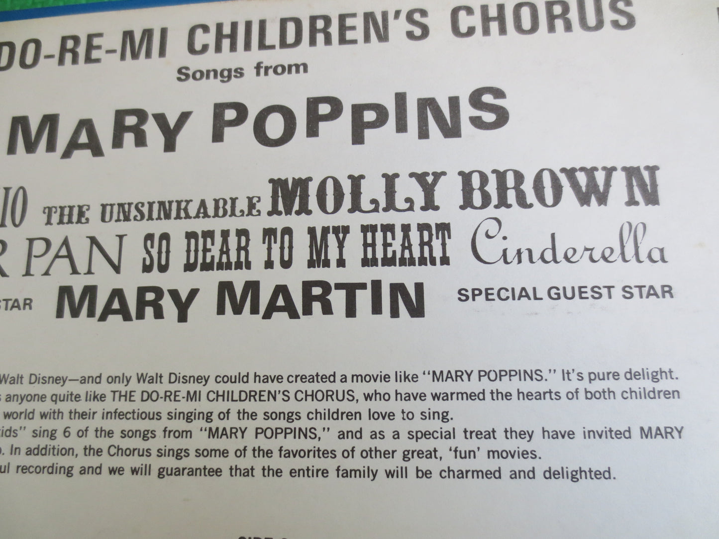 MARY POPPINS, MARY Martin, Chim Chim Cheree, Mary Poppins Albums, Mary Poppins Records, Kids Record, Kids Lp, Vintage Records, 1964 Records