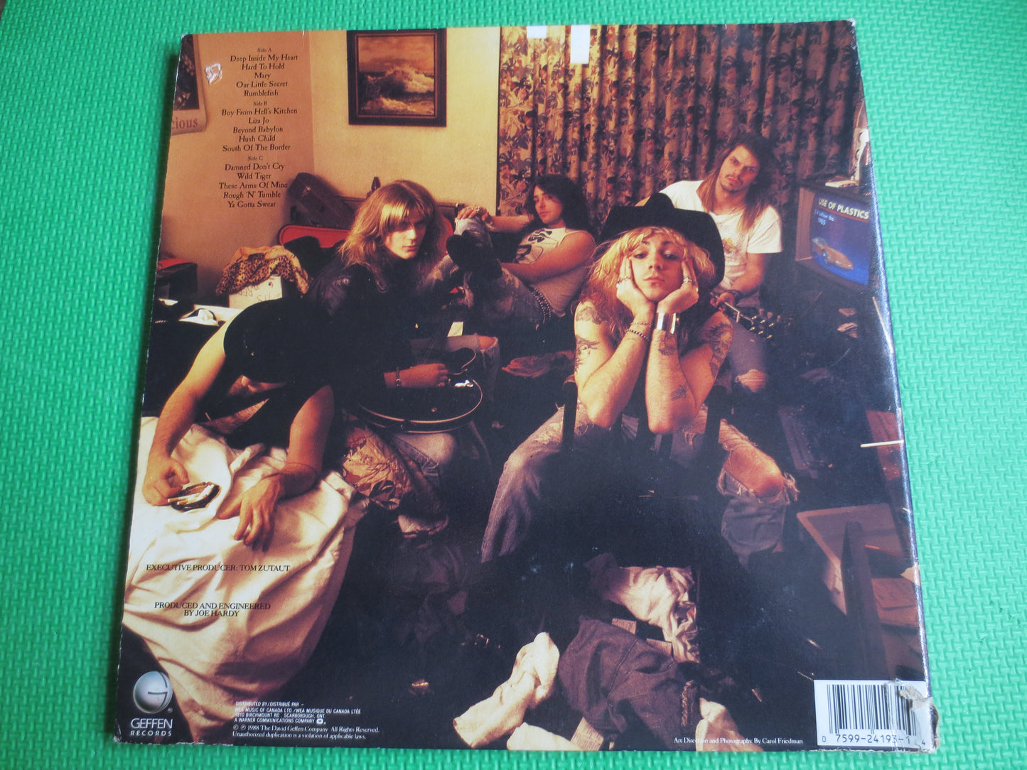 ROCK CITY ANGELS, Young Man's Blues, Rock Records, Rock Albums, Vintage Record, Hard Rock Record, Hard Rock Album, Rock Lp, 1988 Records