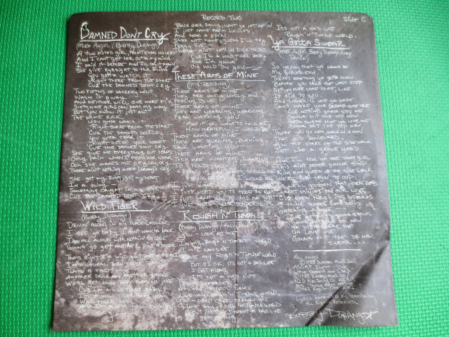 ROCK CITY ANGELS, Young Man's Blues, Rock Records, Rock Albums, Vintage Record, Hard Rock Record, Hard Rock Album, Rock Lp, 1988 Records