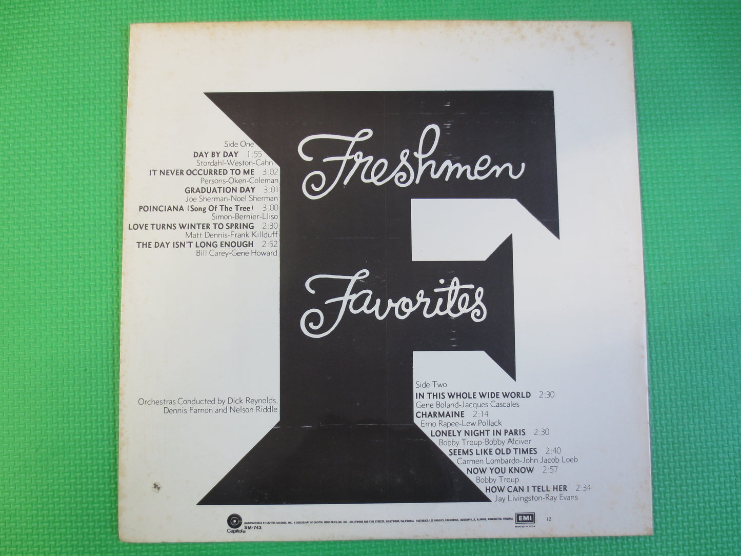 The FOUR FRESHMEN, FAVORITES, Freshmen Records, Freshmen Album, Freshmen Lp, Jazz Records, Jazz Albums, Vinyl, Vintage Records, 1956 Records
