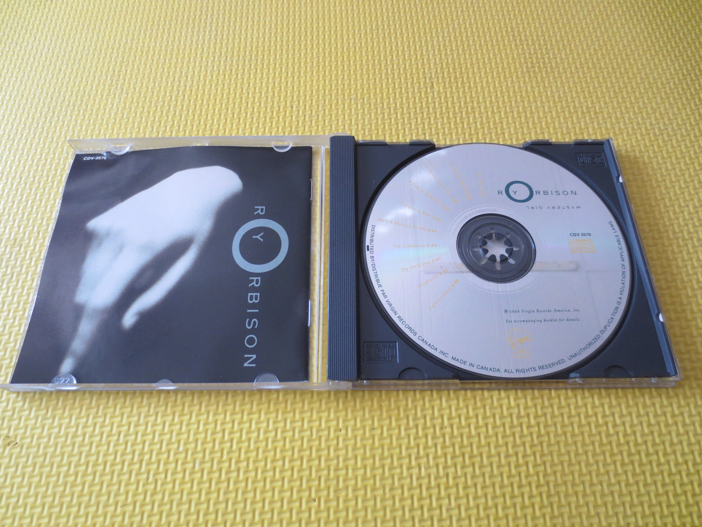 ROY ORBISON, MYSTERY Girl, Roy Orbison Cd, Roy Orbison Lp, Vintage Compact Disc, Pop Cd, Music Cd, Cd Pop, Vintage Cds, 1988 Compact Discs
