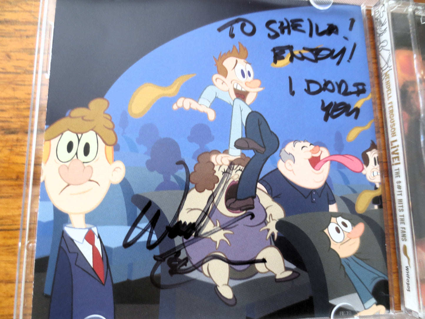 WENDELL FERGUSON, AUTOGRAPHED, Live - The Shit Hits The Fans, 2005 Compact Disc, Vintage Cd