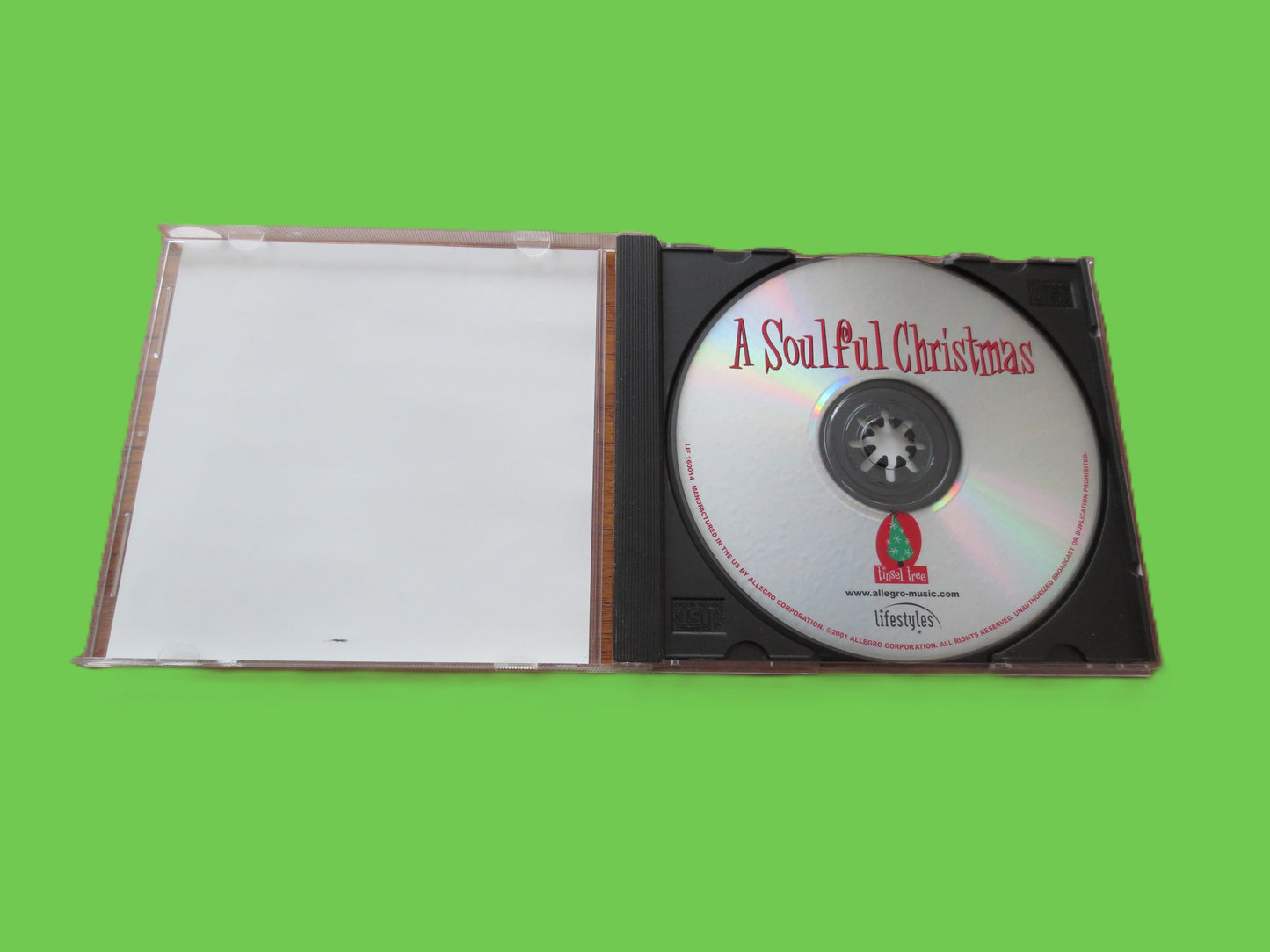 A SOULFUL CHRISTMAS, Christmas Music, 2001 Compact Disc, Vintage Cd