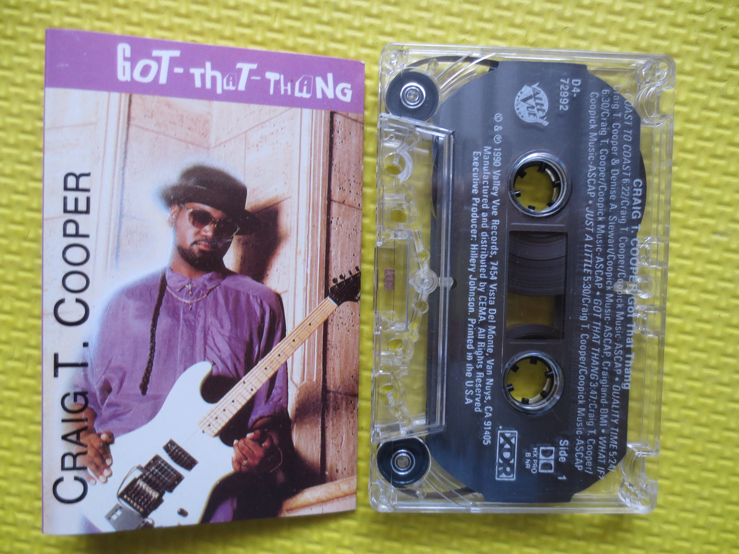 CRAIG T. COOPER, Got That THING, Craig T. Cooper Tape, Jazz Music Tapes, Jazz Cassette, Soul Music Tape, Cassette Tapes, Tape, 1989 Cassette