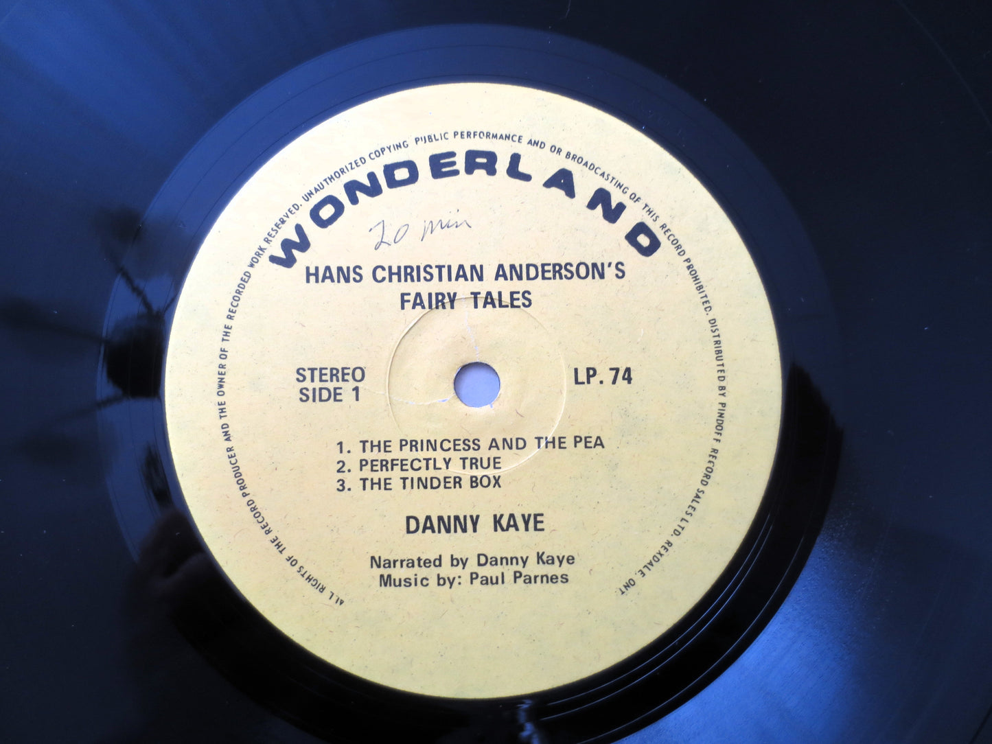 DANNY KAYE, Fairy Tales, Childrens Album, 1962 Record, Vinyl Lp