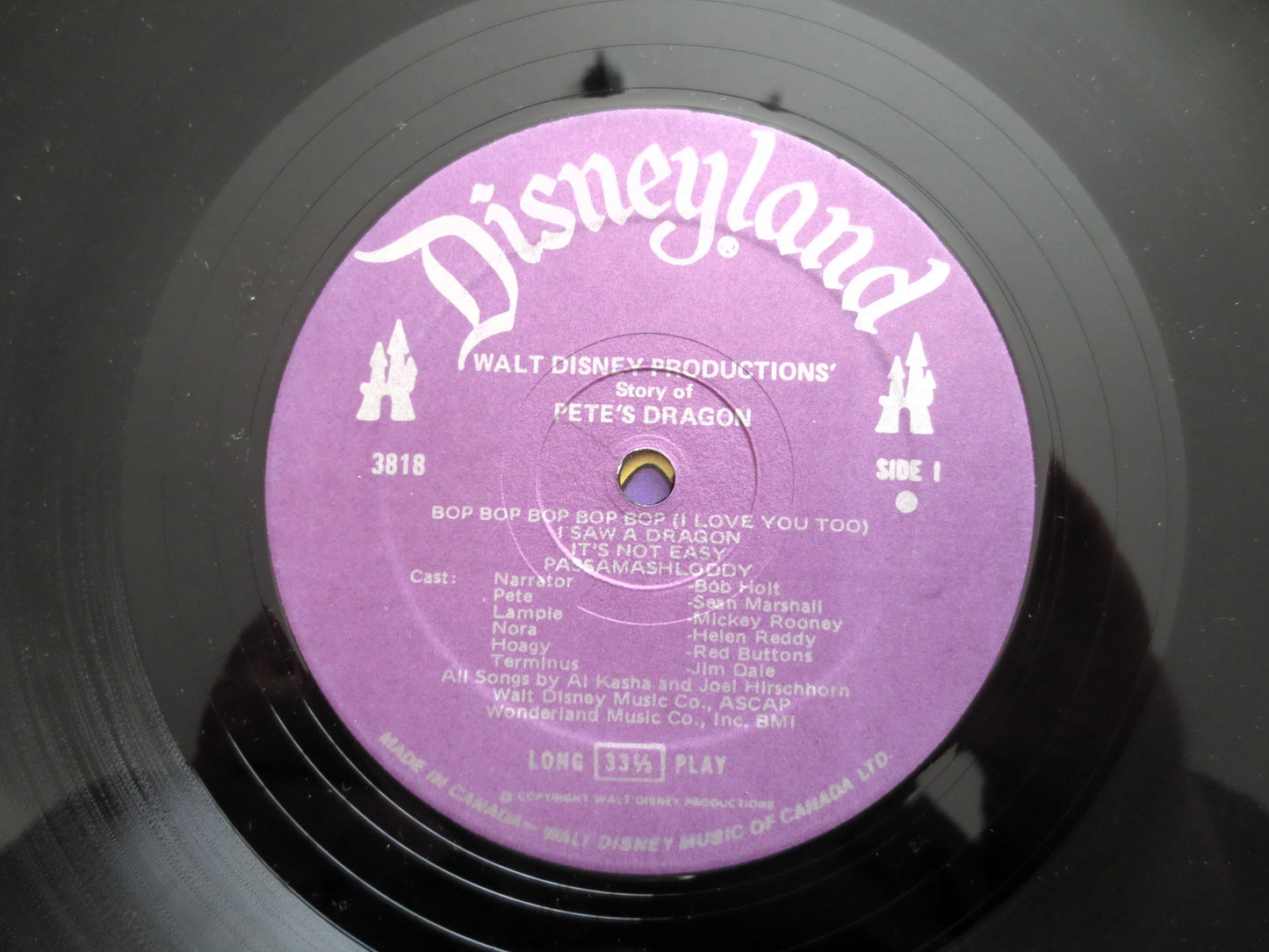 PETE's DRAGON, Disneyland Record, 1977 Record, Vinyl Lp