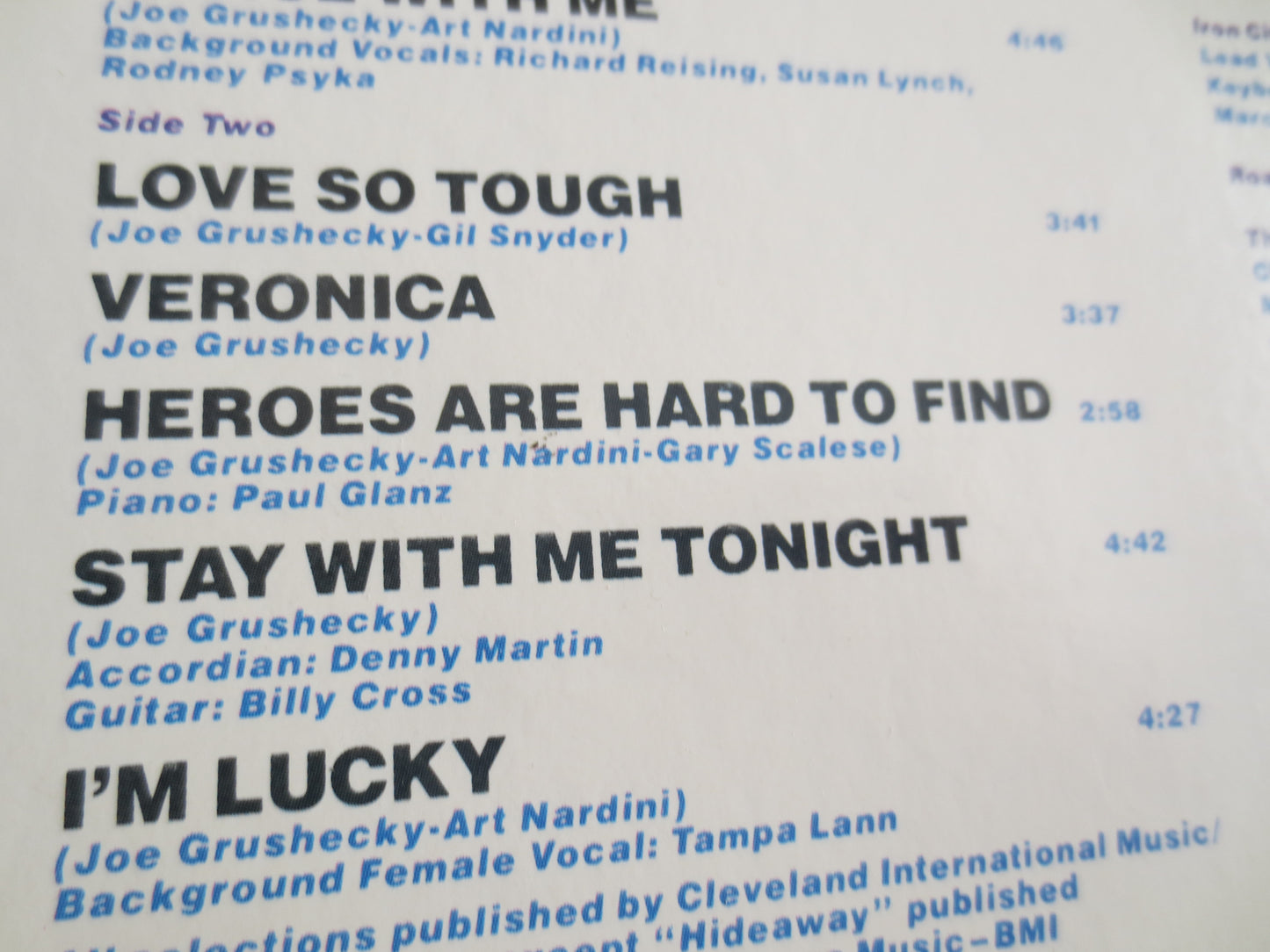 IRON CITY HOUSEROCKERS, Love's so Tough, Iron City Records, Iron City Albums, Houserockers Record, Rock Album, Vintage Records, 1979 Records