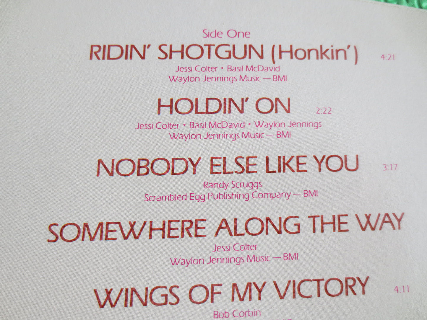 JESSI COLTER, Ridin' SHOTGUN, Jessi Colter Record, Jessi Colter Album, Country Records, Jessi Colter Lp, Lps, Vintage Records, 1981 Records