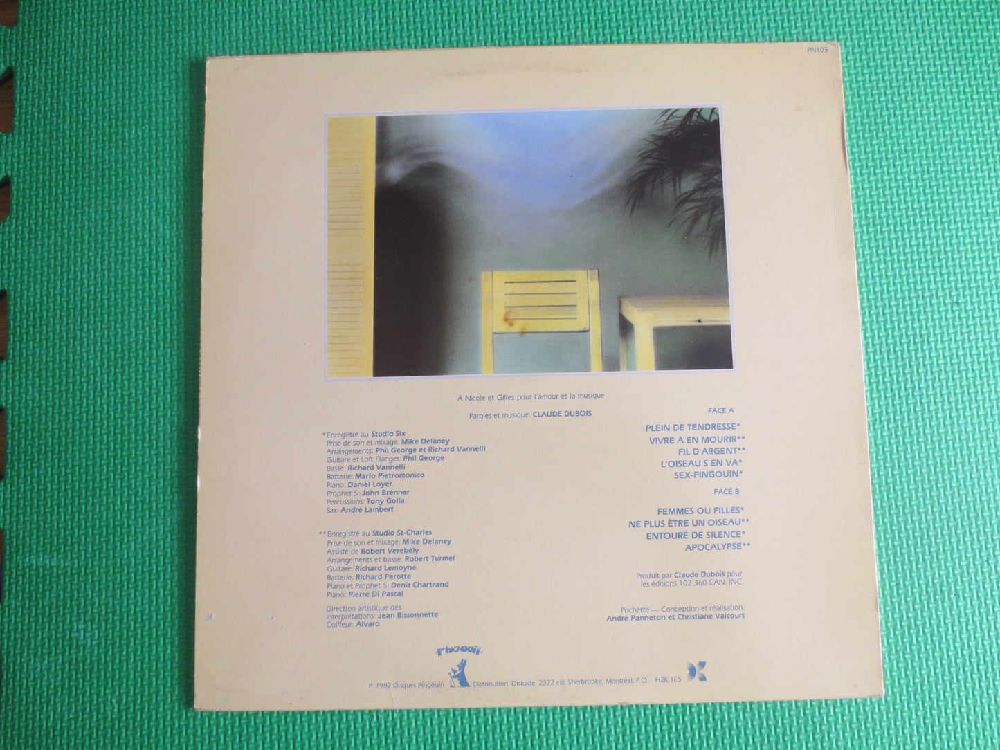 CLAUDE DUBOIS, SORTIE Dubois, Claude Dubois Record, Claude Dubois Album, Claude Dubois Vinyl, Claude Dubois Lp, Vintage Record, 1982 Records