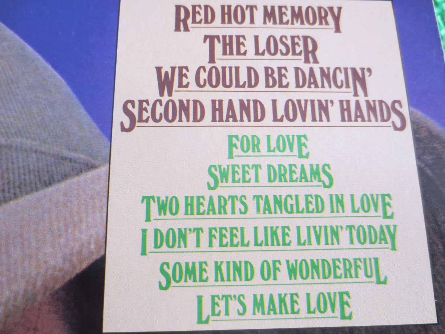 KENNY DALE, Red HOT Memory, Kenny Dale Album, Kenny Dale Vinyl, Kenny Dale Record, Kenny Dale Lp, Country Lp, Vintage Records, 1982 Records