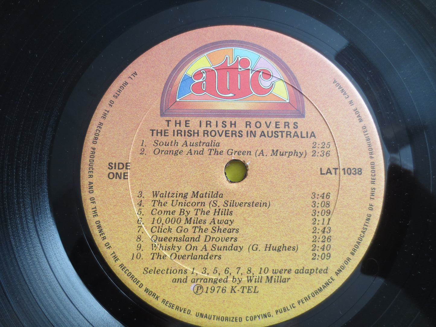 The IRISH ROVERS, in AUSTRALIA, Irish Rovers Records, Irish Rovers Album, Irish Rovers Lp, Unicorn Song Record, Vintage Records, 1976 Record