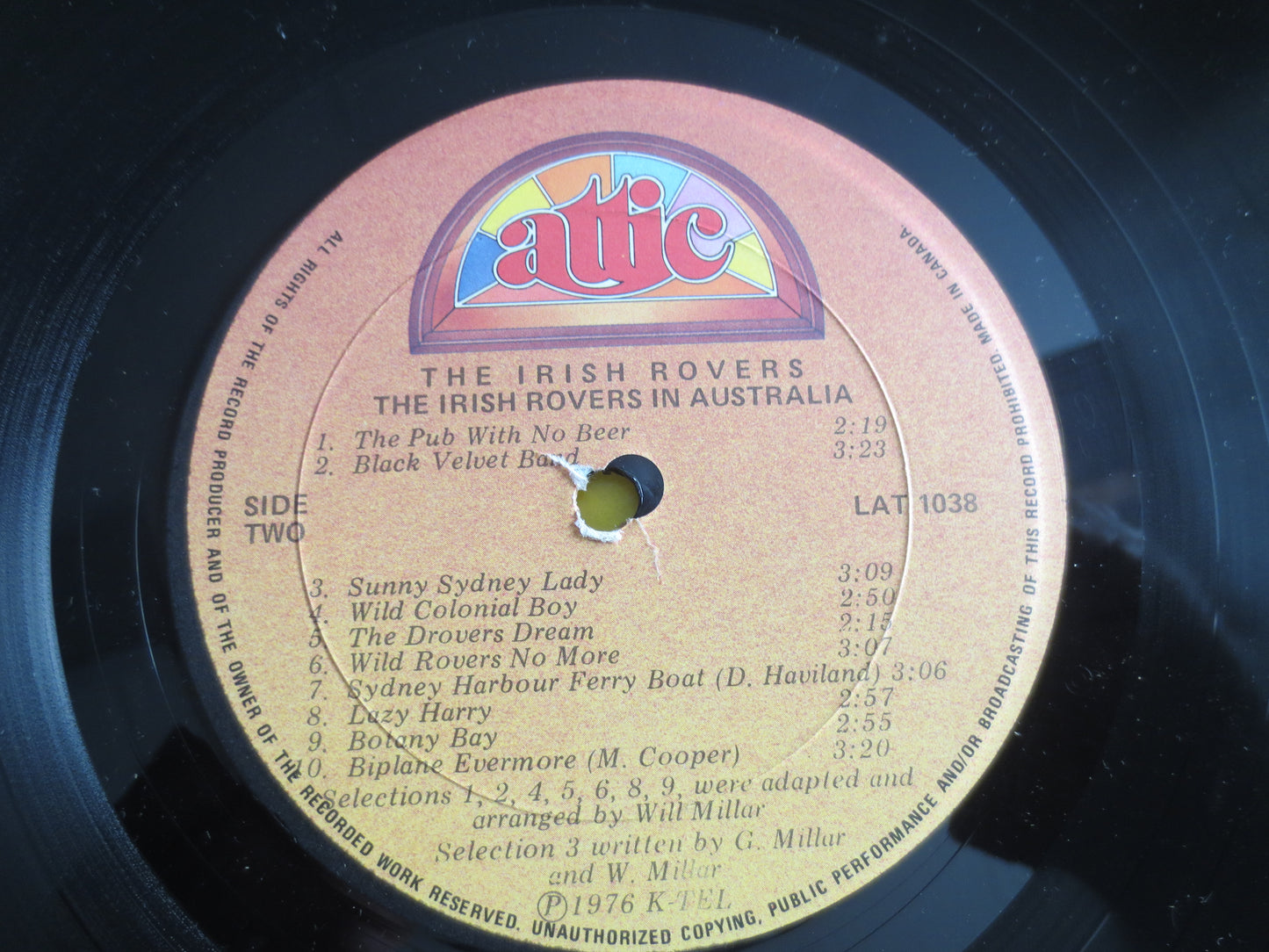 The IRISH ROVERS, in AUSTRALIA, Irish Rovers Records, Irish Rovers Album, Irish Rovers Lp, Unicorn Song Record, Vintage Records, 1976 Record