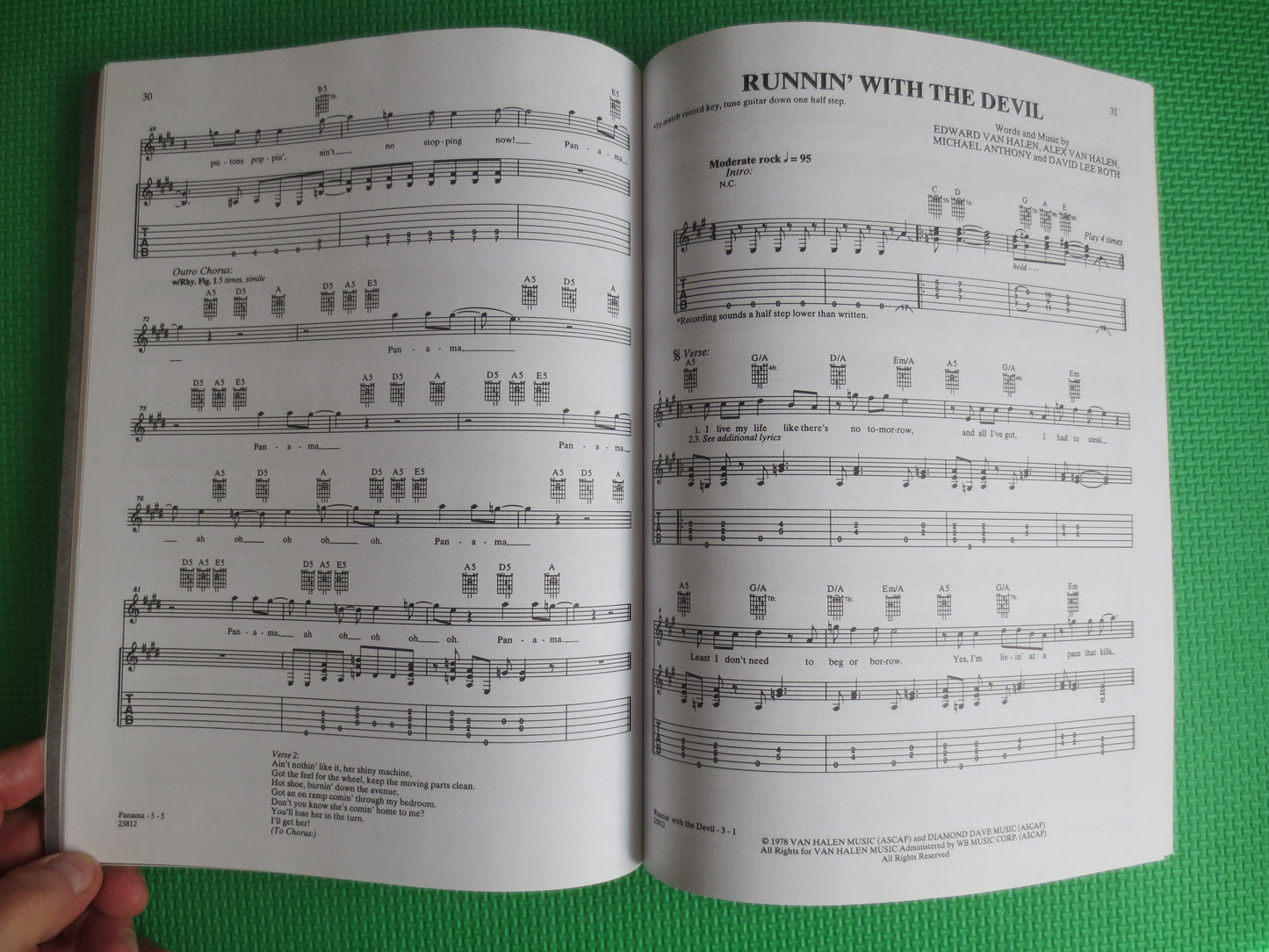 Vintage Book, HARD ROCK Hits, COMPLETE Sheet Music, Music Books, Jimi Hendrix Books, Motley Crue Book, Hard Rock Books, Vintage Music Book