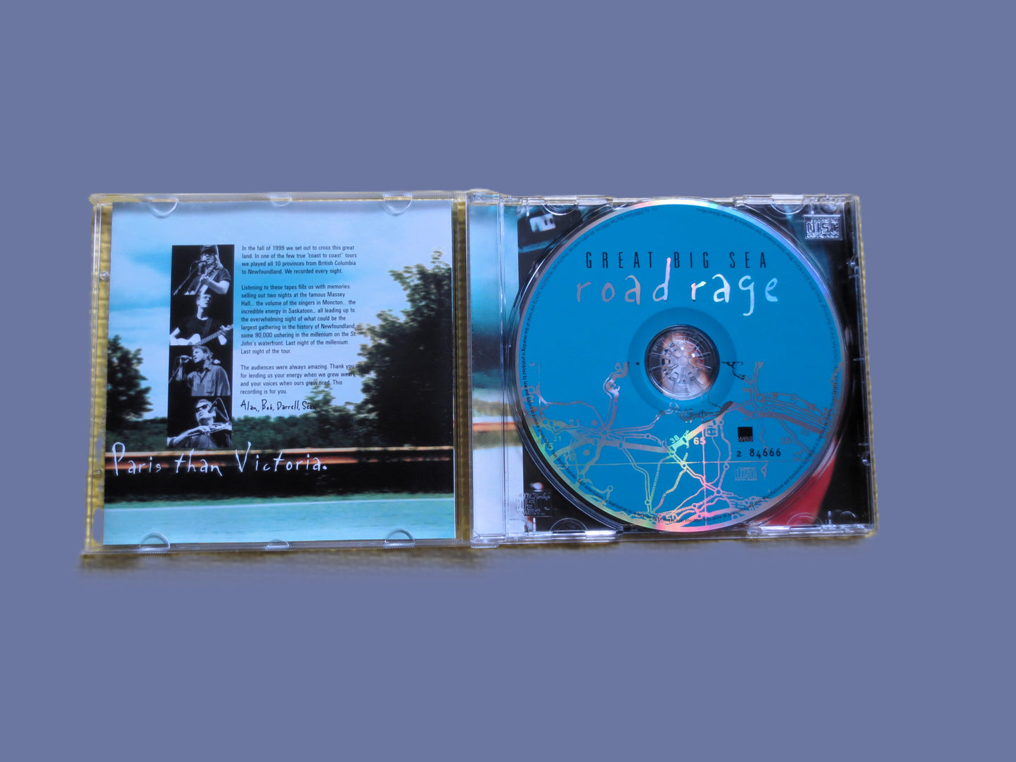 GREAT BIG SEA, Road Rage, Celtic Rock Album, 2000 Compact Disc, Vintage Cd