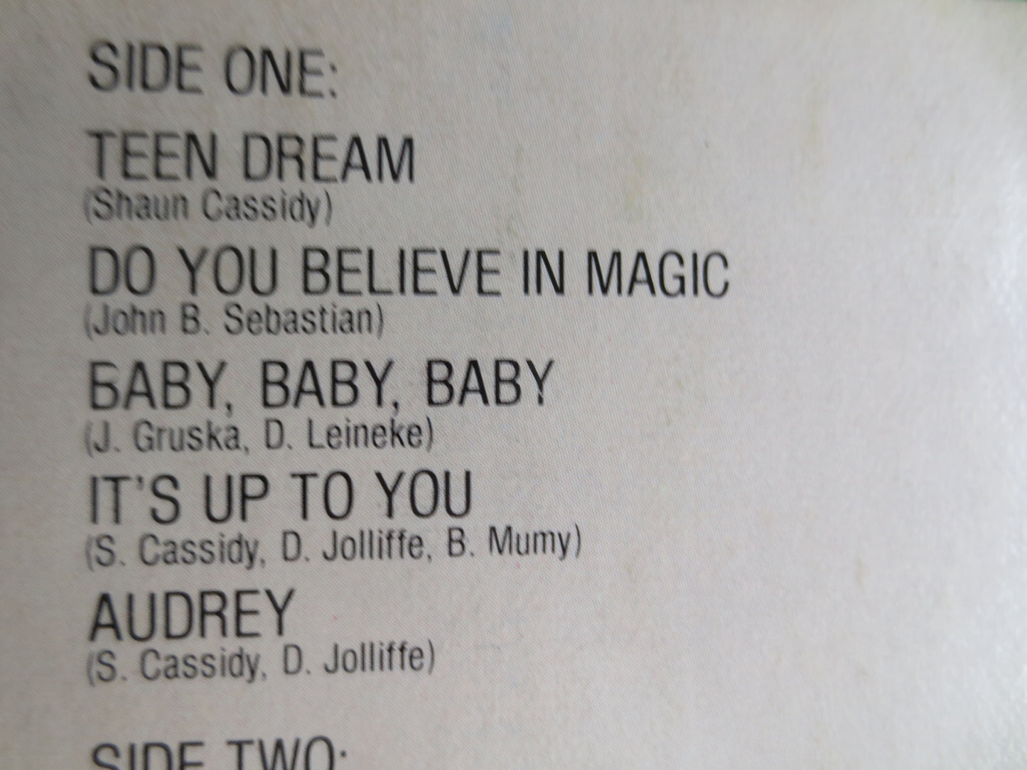 SHAUN CASSIDY, BORN Late, Shaun Cassidy Record, Shaun Cassidy Vinyl, Shaun Cassidy Album, Shaun Cassidy Lp, Vintage Records, Lp, 1977 Record